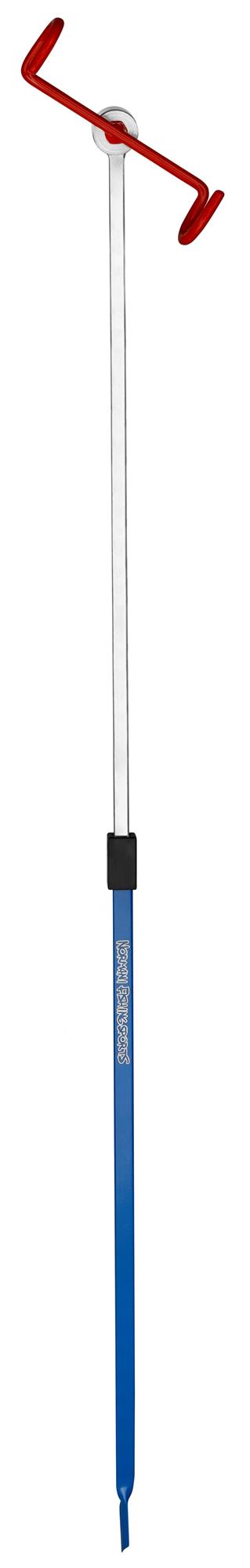 Teleskop Rutenhalter Winkelverstellbare Rutenauflage mit Erdspieß 80-125 cm