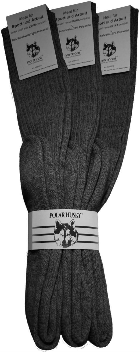 3 Paar Norweger-Kniestrümpfe aus Schafwolle mit Frotteeverstärkung - Bild 3 von 11