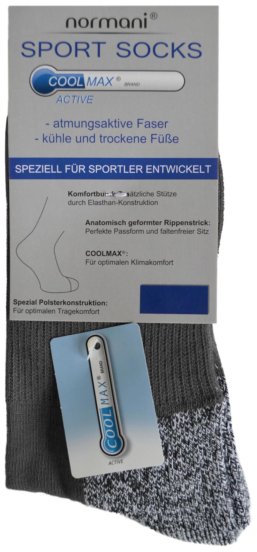 2 Paar Coolmax Trekking-Funktionssocken | Sportsocke | Trekkingsocke | Laufsocke - Bild 3 von 17