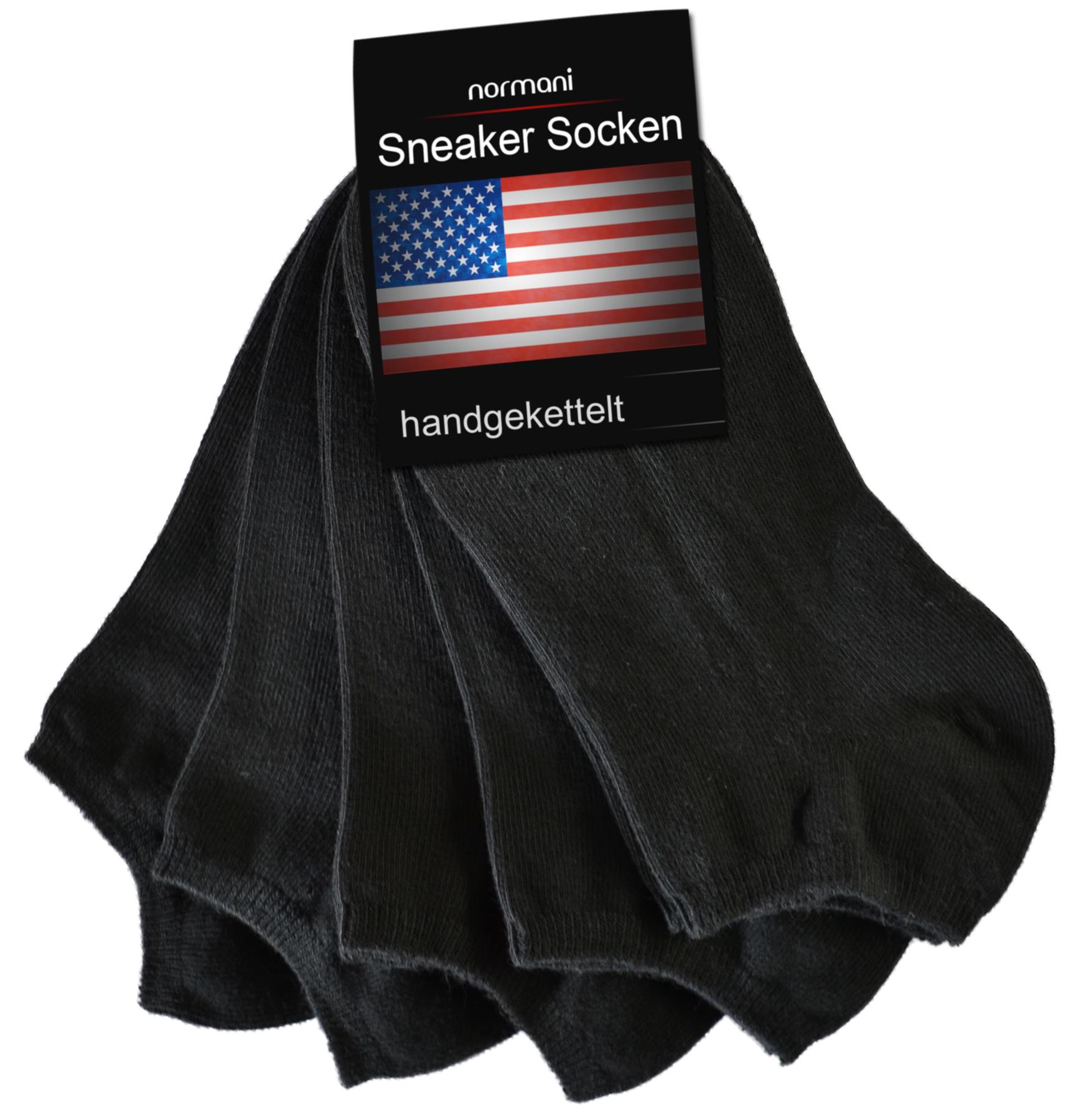 10 Paar normani® American Sneaker Socken Sneaker Freizeit socken Gr.35-50 - Bild 5 von 41