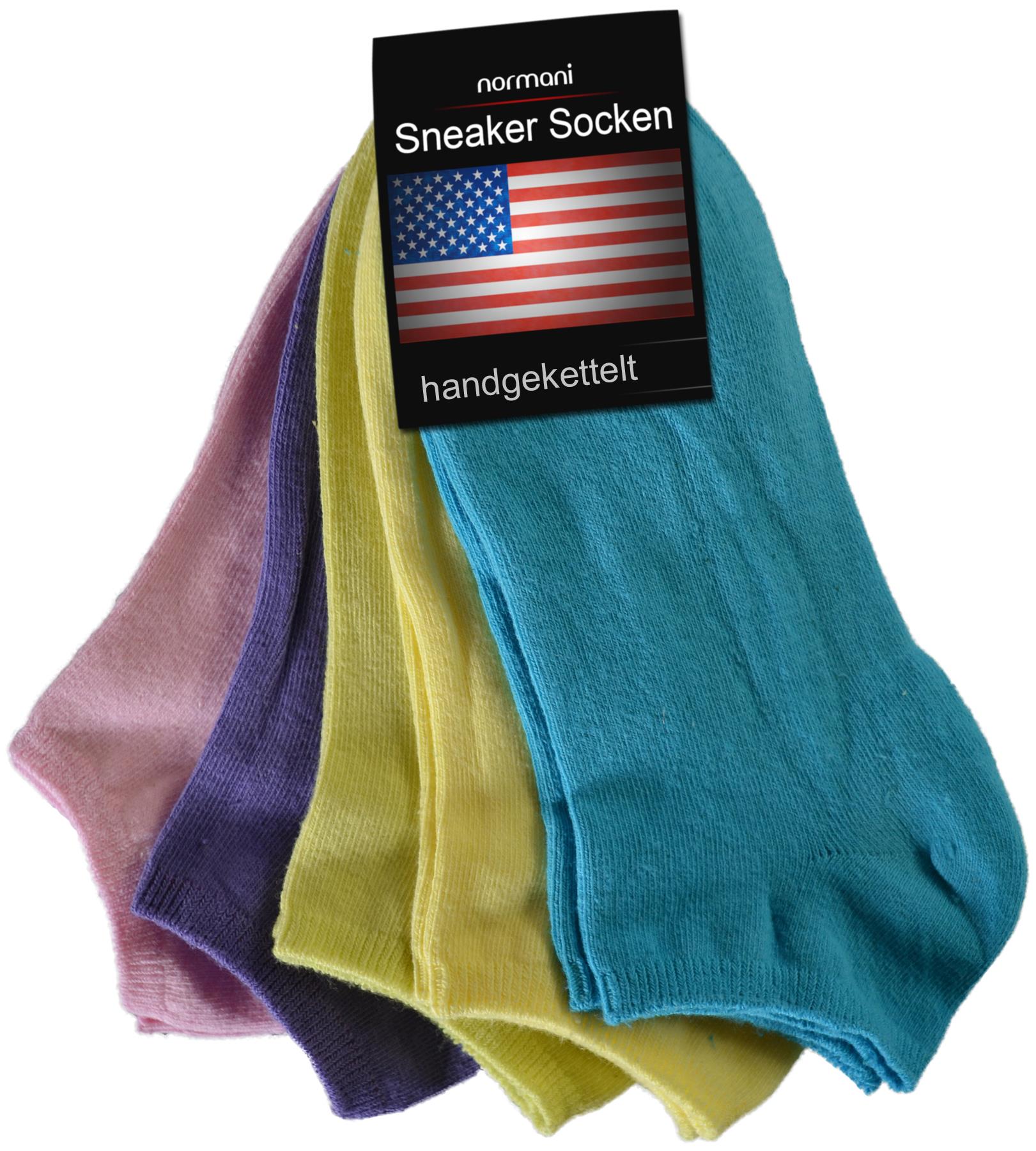 10 Paar normani® American Sneaker Socken Sneaker Freizeit socken Gr.35-50 - Bild 15 von 41