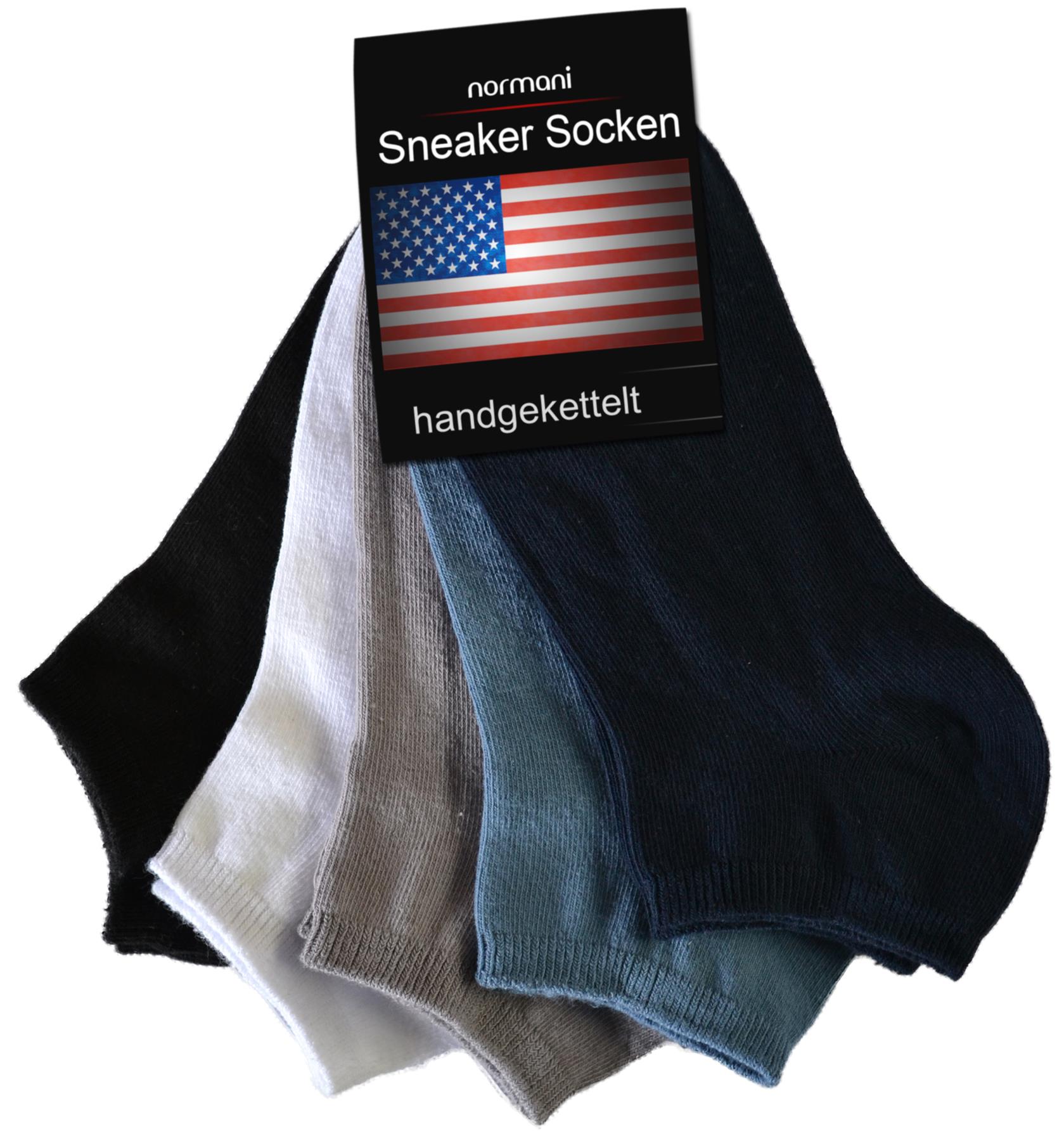 10 Paar normani® American Sneaker Socken Sneaker Freizeit socken Gr.35-50 - Bild 34 von 41