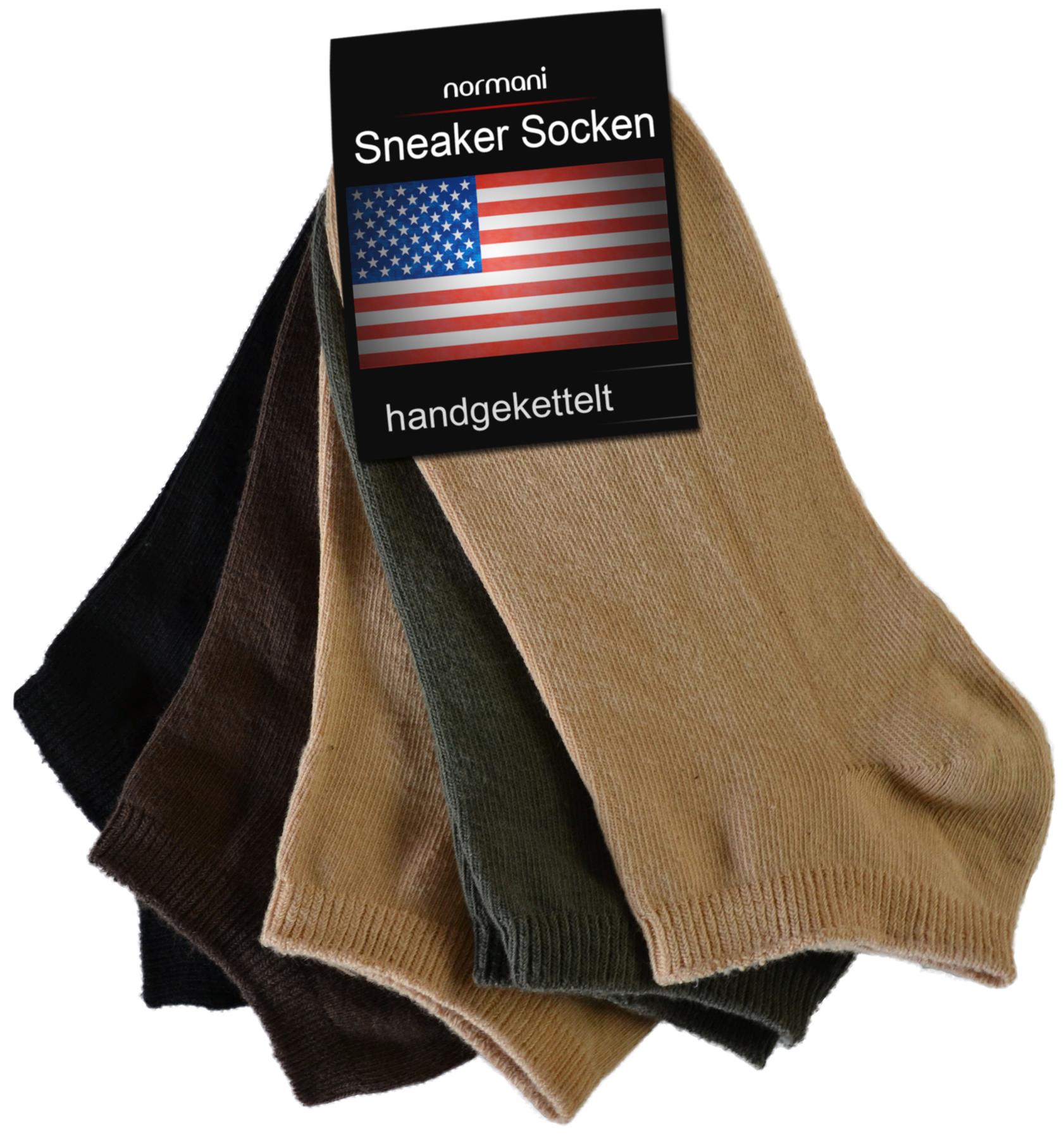 10 Paar normani® American Sneaker Socken Sneaker Freizeit socken Gr.35-50 - Bild 39 von 41