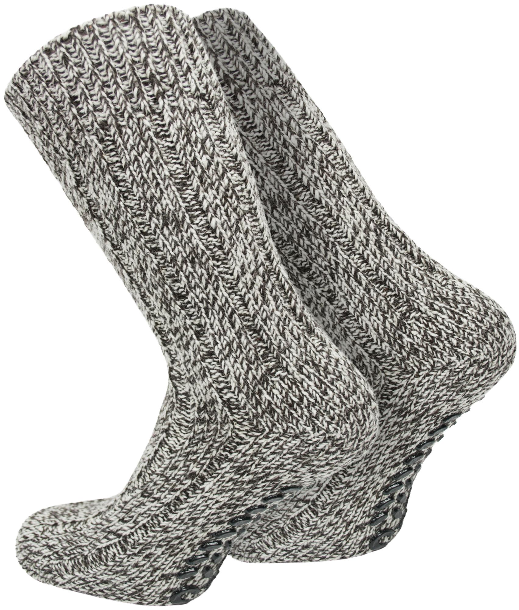 2 Paar normani® Norweger-ABS-Socken mit Schafwolle Noppensocken Homesocks - Bild 5 von 12