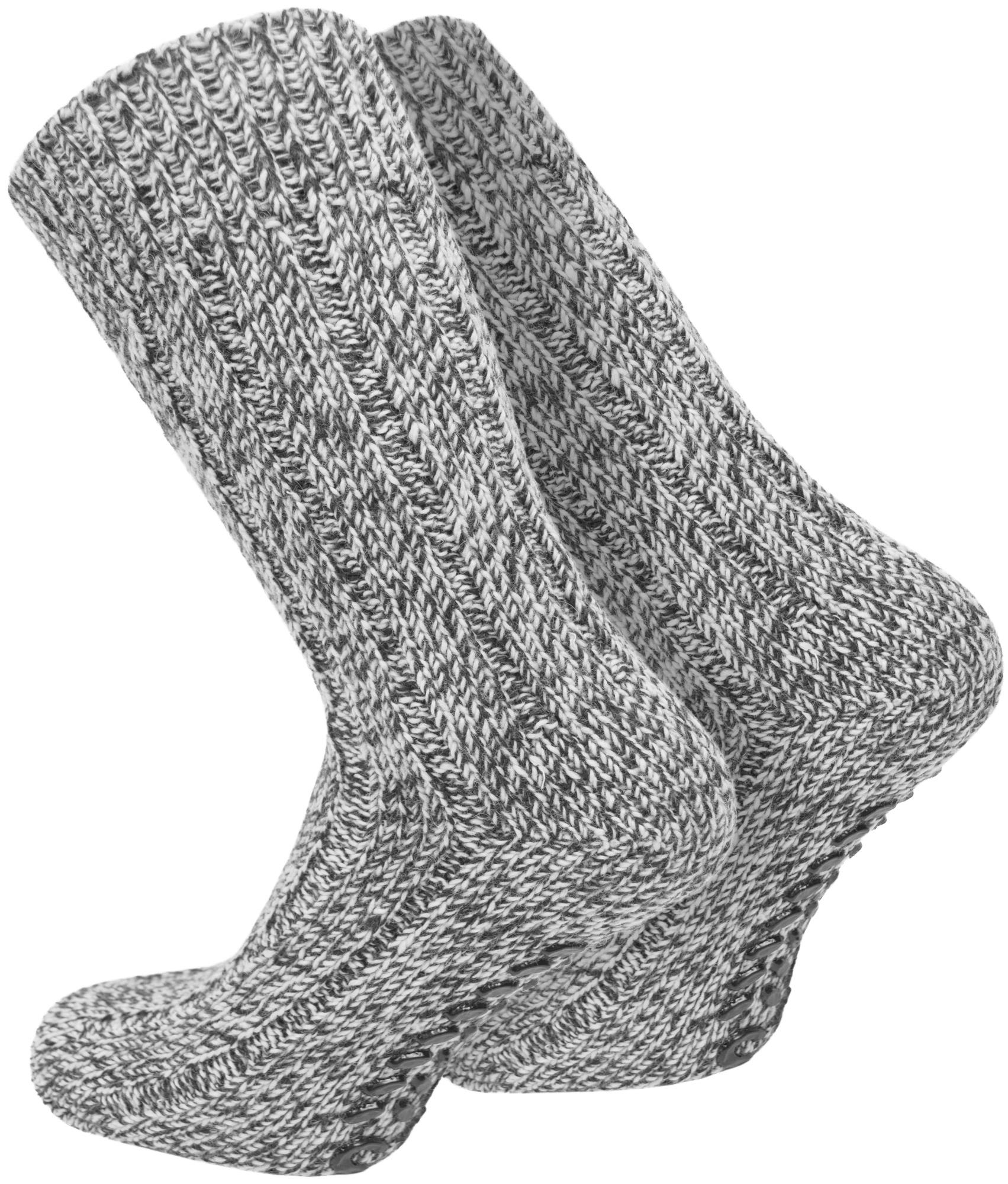 2 Paar normani® Norweger-ABS-Socken mit Schafwolle Noppensocken Homesocks - Bild 8 von 12