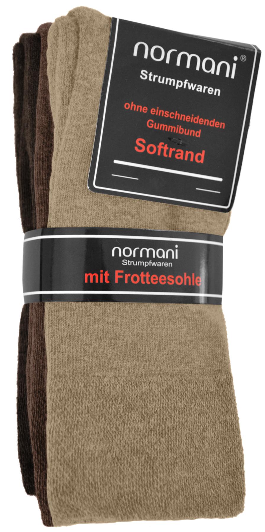 6 Paar Herren Socken mit Frottee Sohle ohne einschneiden dem Gummibund 