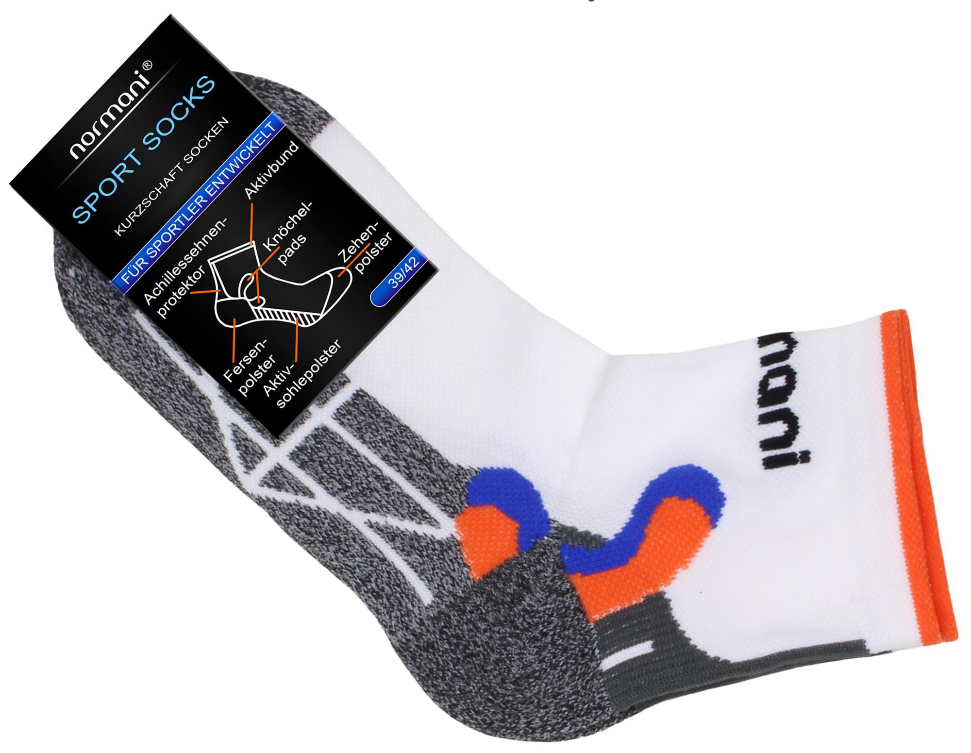 2 Paar Kurzschaft-Sportsocken mit Achillessehnen-Protektor, Frotteesohle - Bild 12 von 13