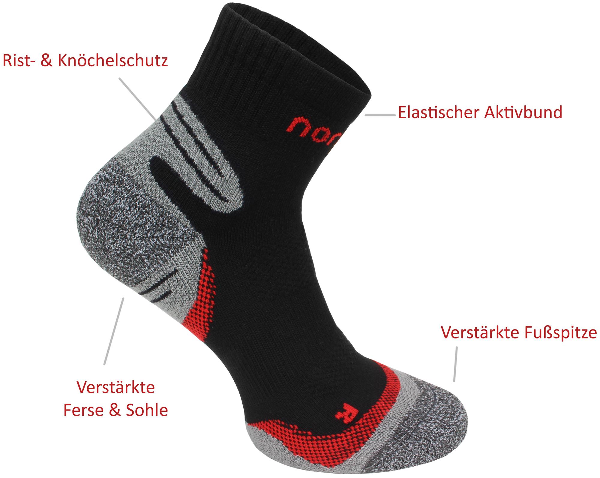 3 Paar Kurzschaft-Sportsocken mit verstärkter Sohle und Frotteepolster - Bild 11 von 21