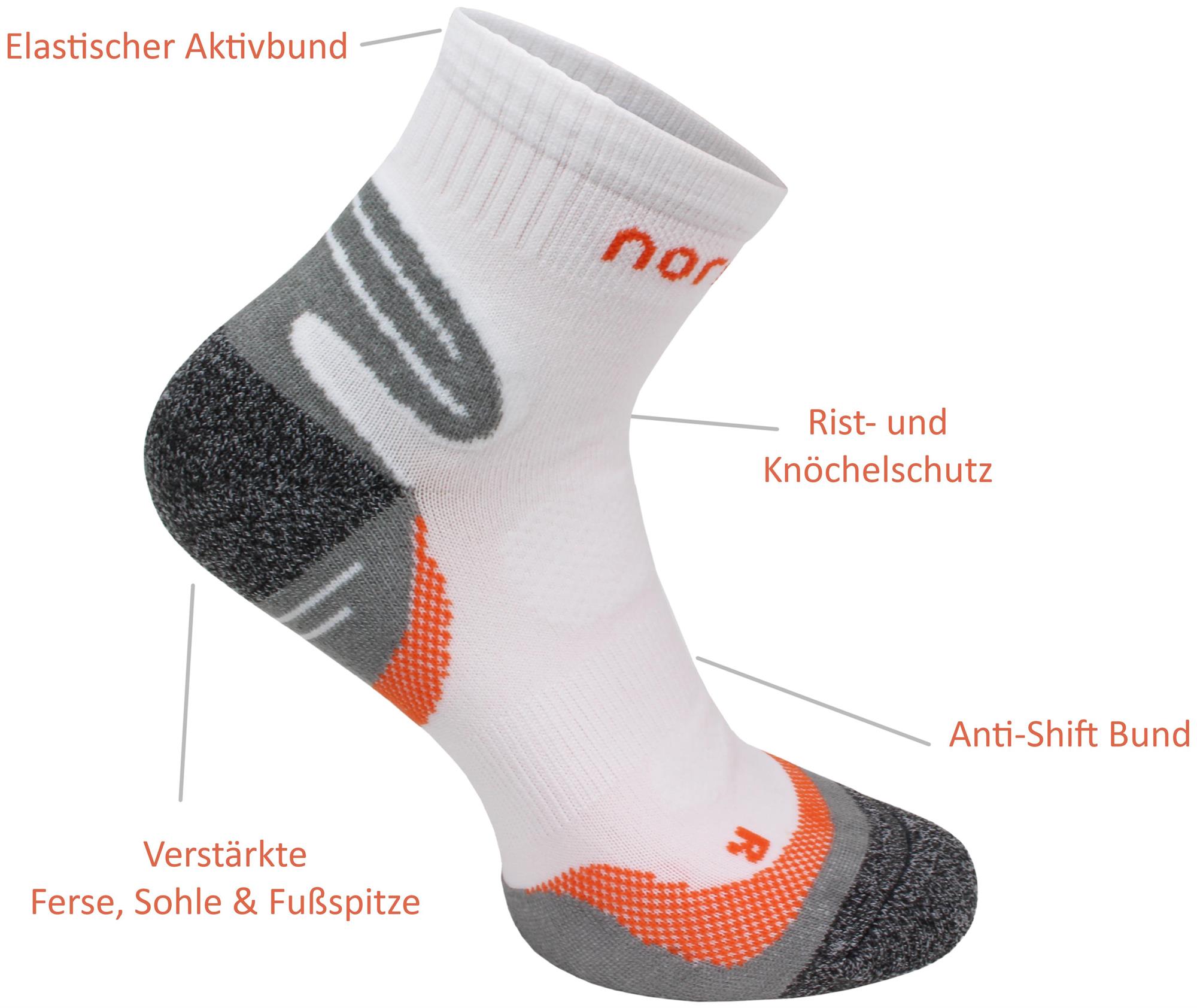 3 Paar Kurzschaft-Sportsocken mit verstärkter Sohle und Frotteepolster - Bild 21 von 21
