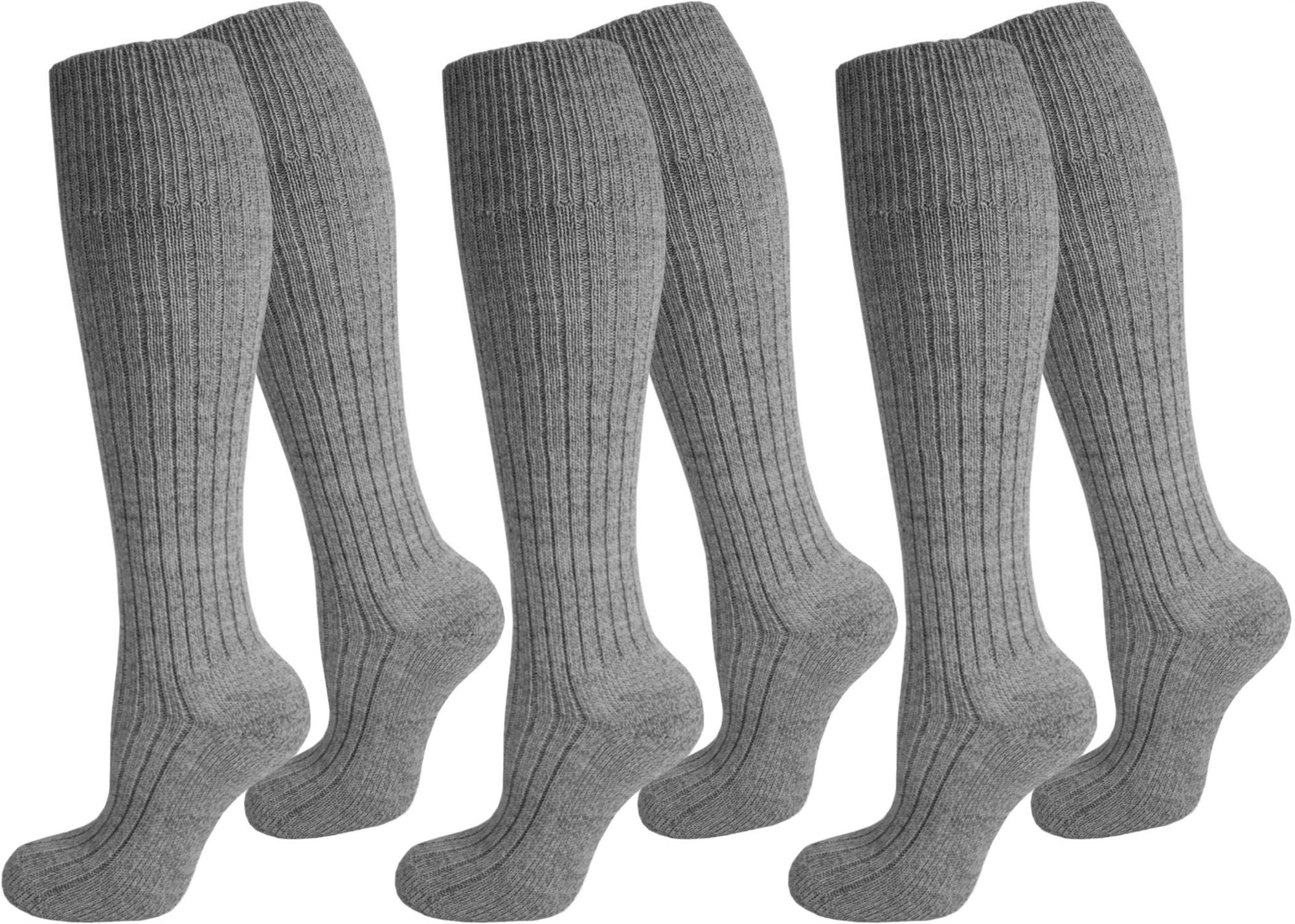 3 Paar Norweger-Kniestrümpfe aus Schafwolle mit Frotteeverstärkung - Bild 7 von 11