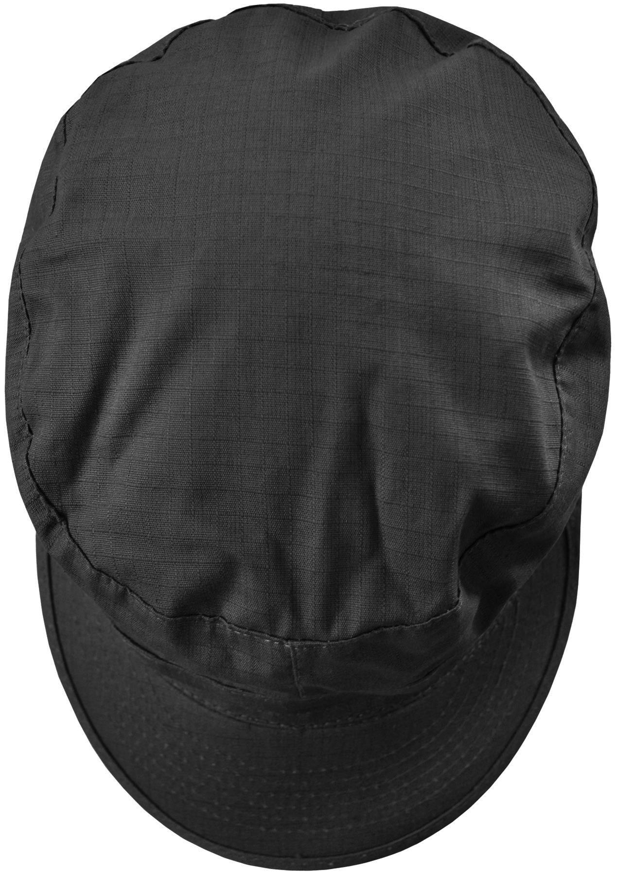 BDU Cap schwarz Ripstop Feldmütze Mütze Schirmmütze 100% Baumwolle Ripstop 