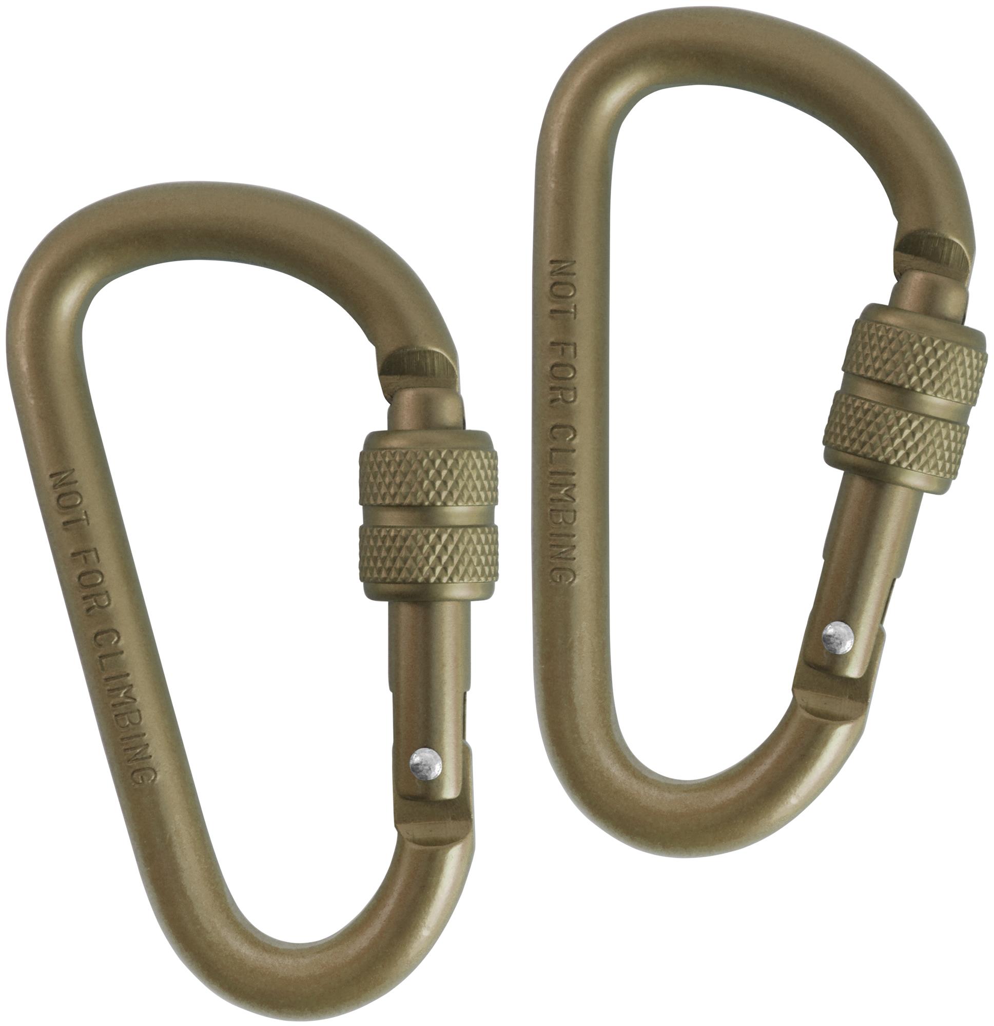 Karabiner mit Schraubverschluss 2er Set, Outdoor Set, nicht zum Klettern! - Bild 4 von 5