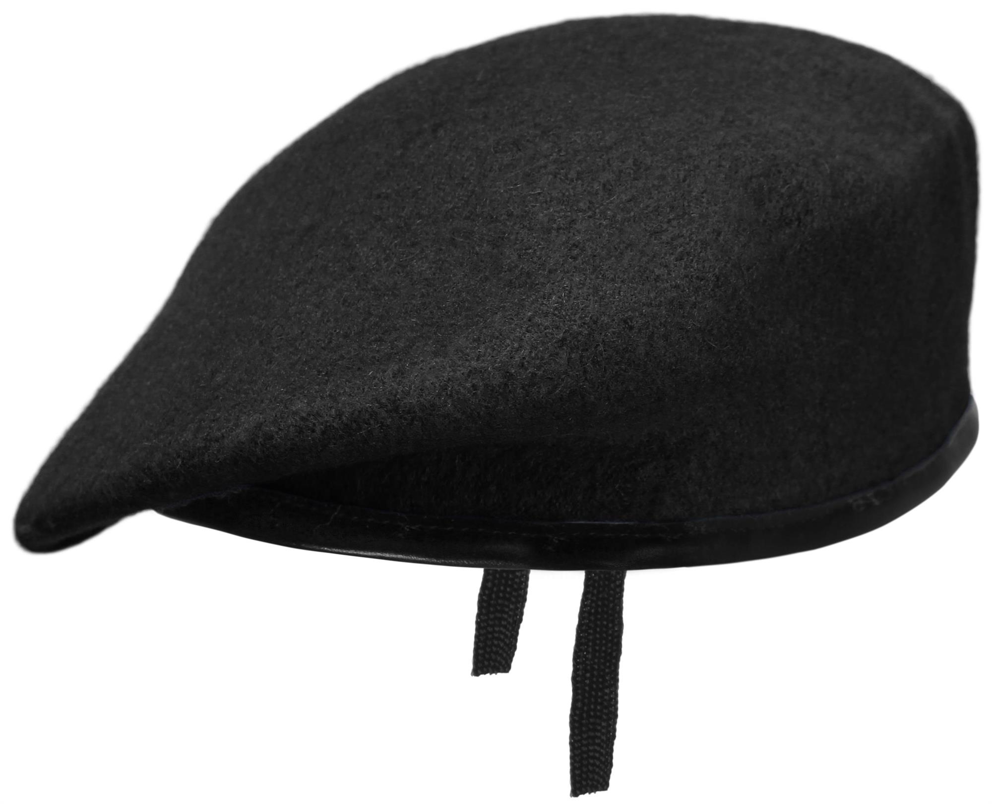 Commando Barett Kopfbedeckung Militär Armee Mütze jägergrün 100% Wolle