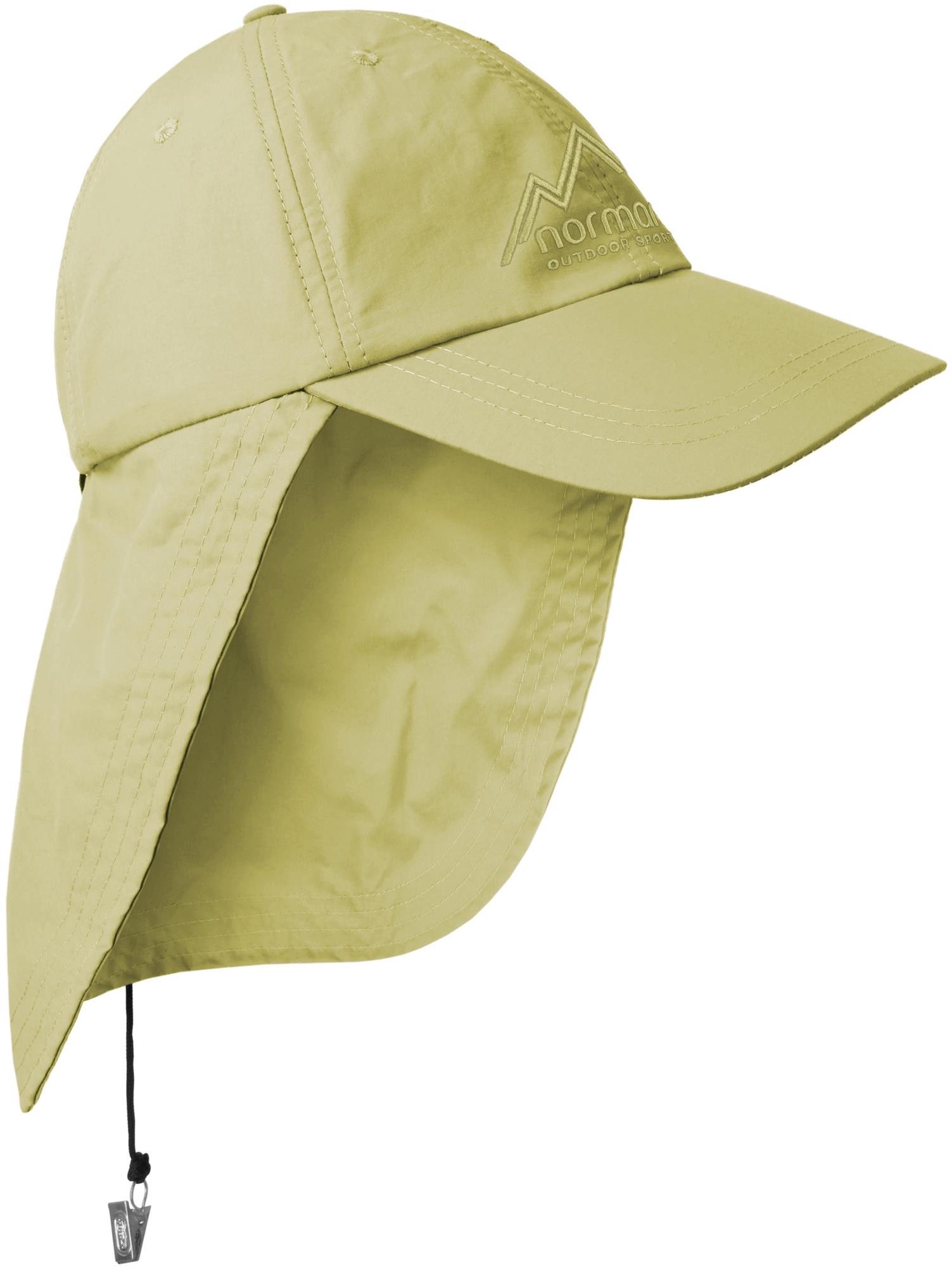 Safari Cap Mütze Sommer-Cap mit Nackenschutz 30-UV-Schutz Tropenhut Angeln Cappi