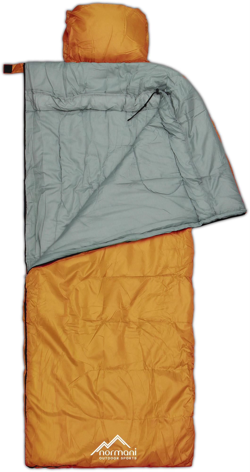 Miniaturansicht 38  - Pilotenschlafsack Deckenschlafsack eckig mit Kissen viele Farben 220 x 75 cm