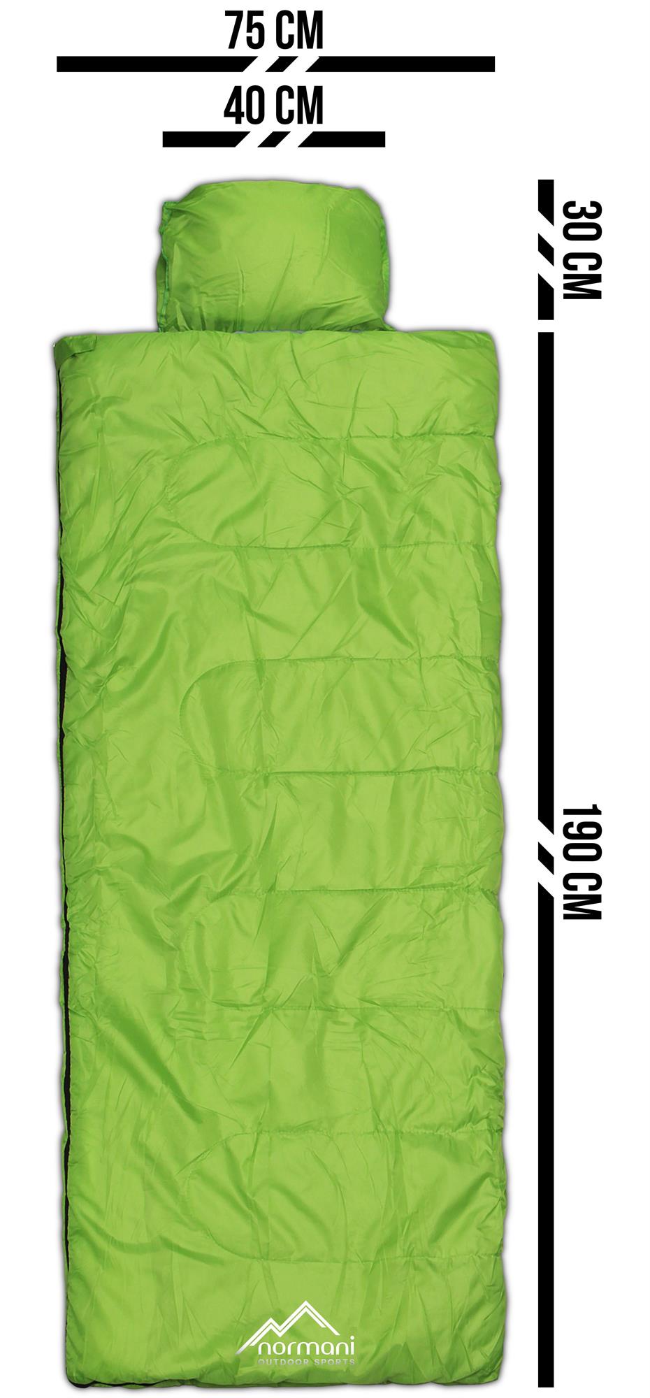 Miniaturansicht 51  - Pilotenschlafsack Deckenschlafsack eckig mit Kissen viele Farben 220 x 75 cm
