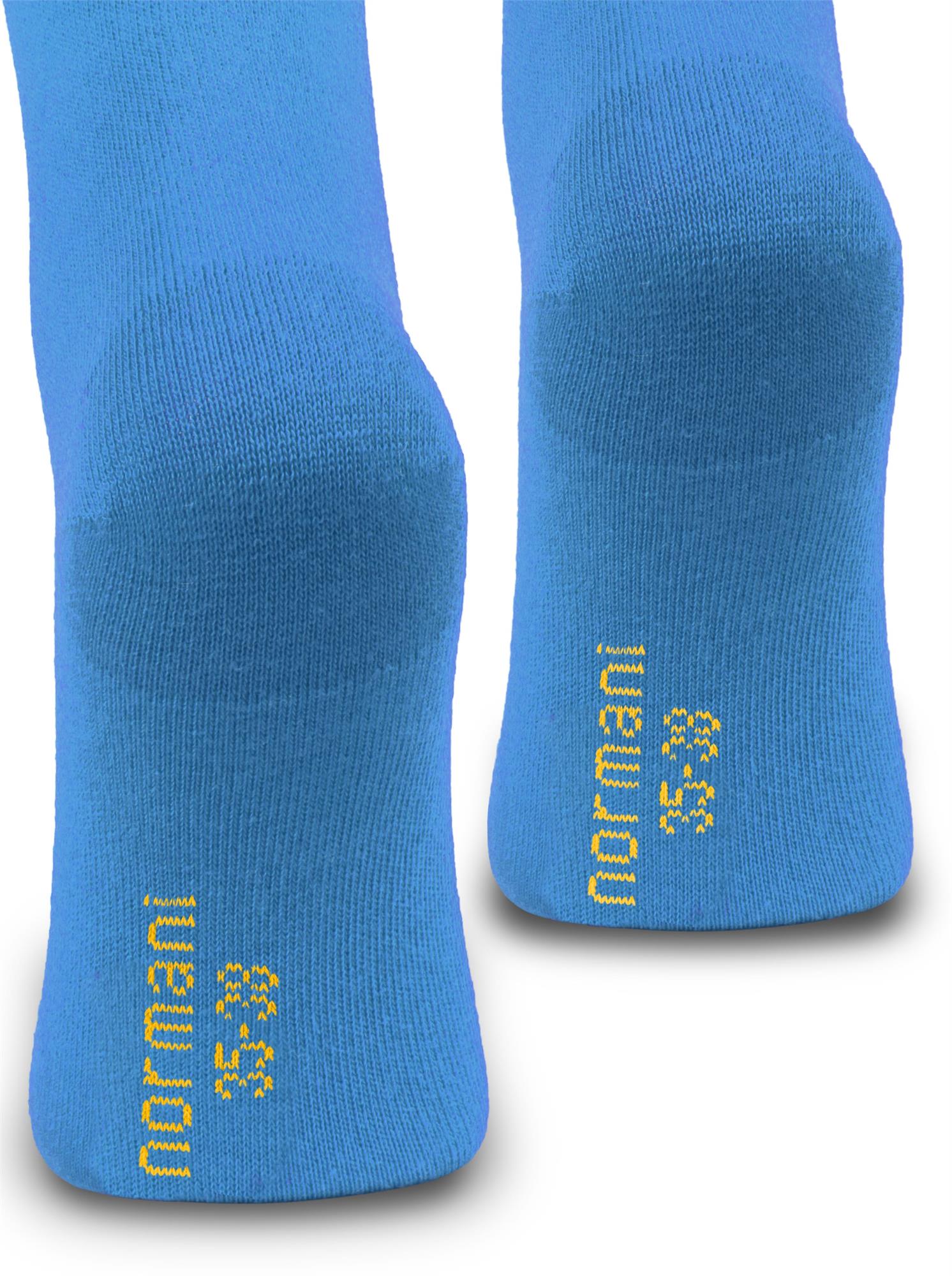 1 Paar Socken mit farbigem Bund und handgekettelter Spitze - Bild 13 von 43