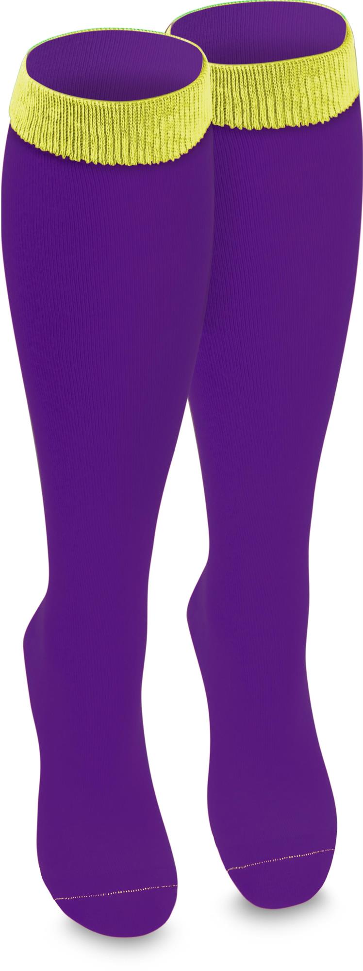 1 Paar Socken mit farbigem Bund und handgekettelter Spitze - Bild 30 von 43