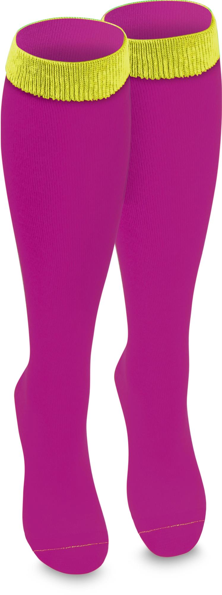 1 Paar Socken mit farbigem Bund und handgekettelter Spitze - Bild 21 von 43