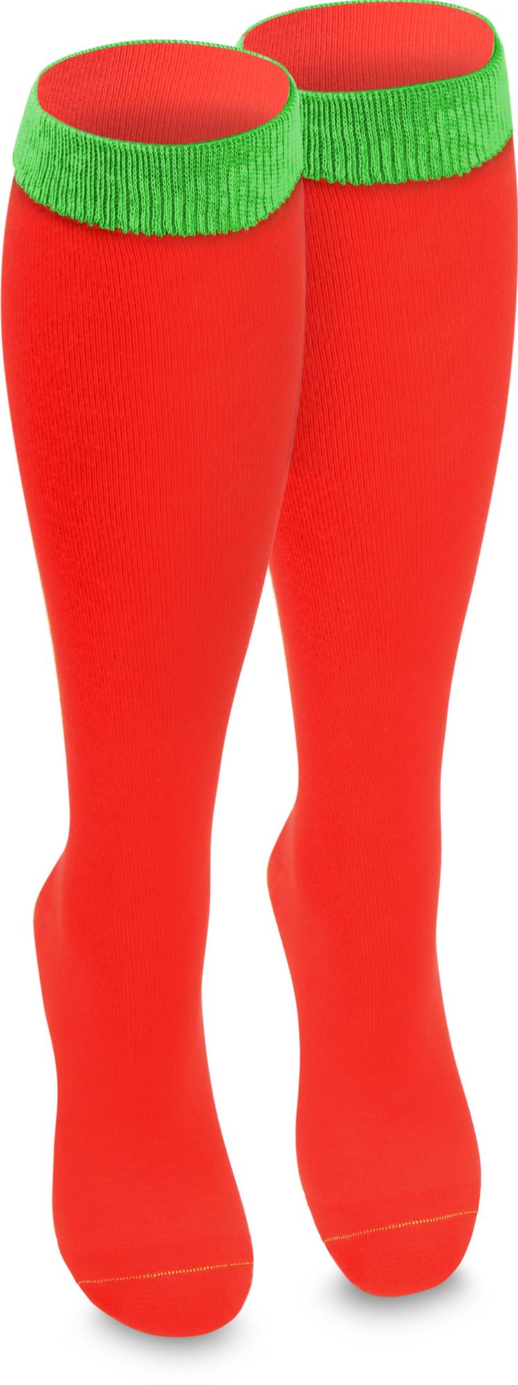 1 Paar Socken mit farbigem Bund und handgekettelter Spitze - Bild 33 von 43
