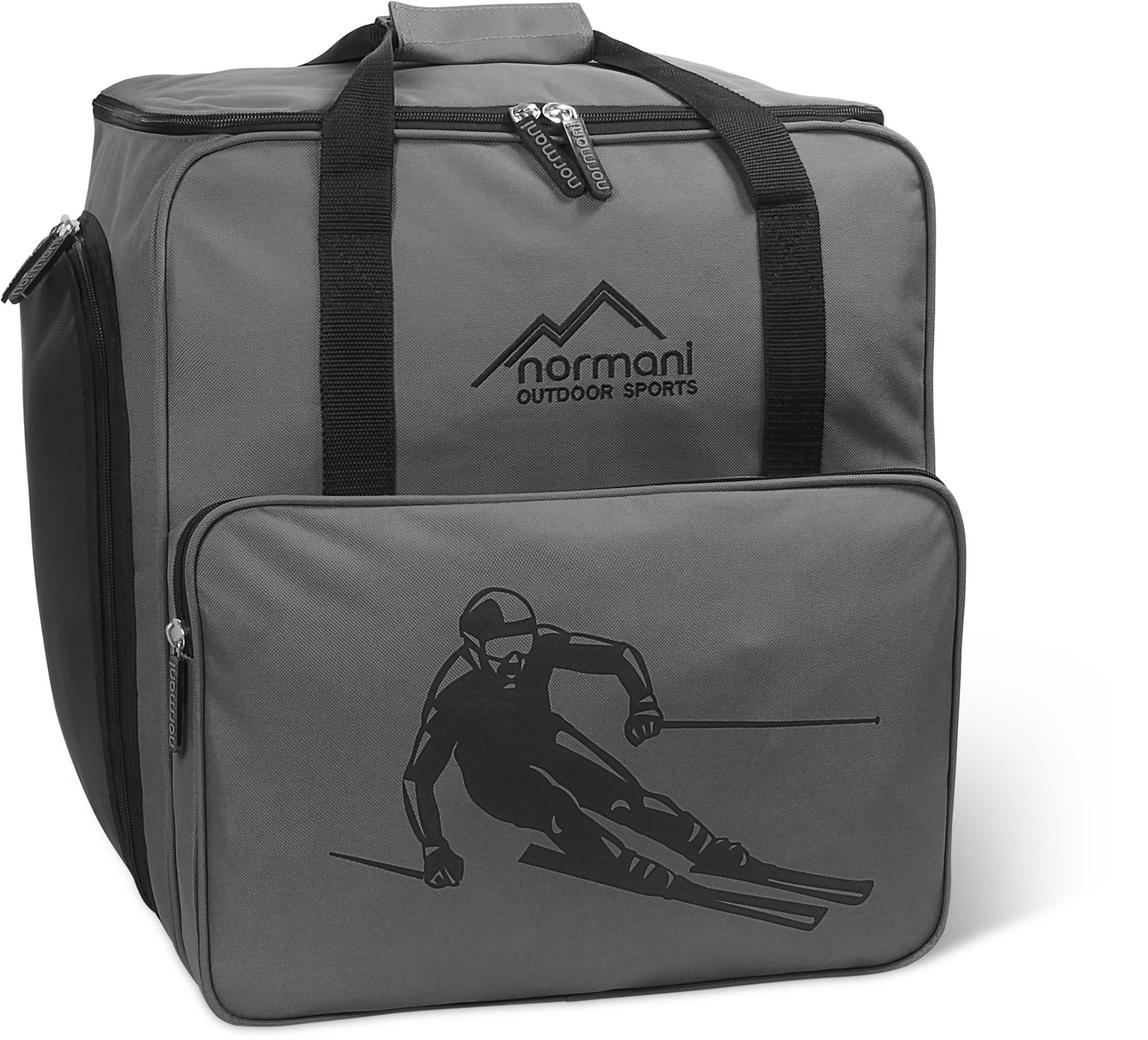 Skischuhtasche Skitasche separatem Helmfach Rucksackfunktion Stiefelbag schwarz 