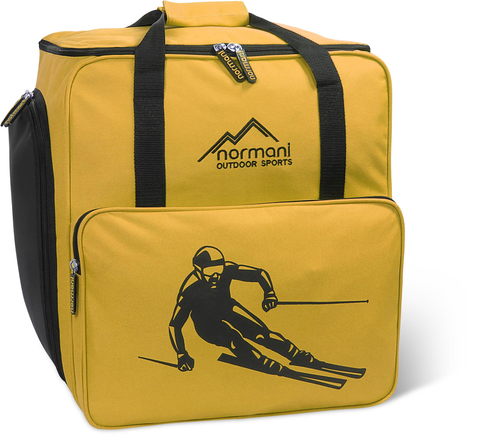 Skischuhtasche Skitasche mit separatem Helmfach und Rucksackfunktion Stiefelbag 