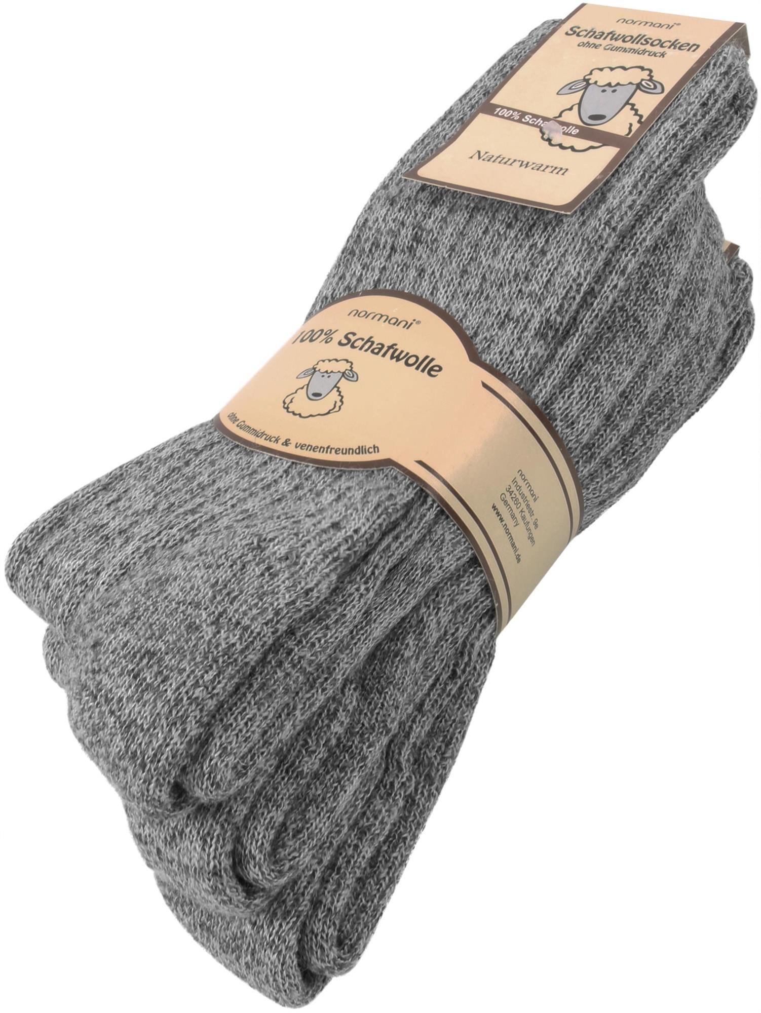 3 Paar Schafwollsocken 100 Wolle Norwegersocken Gr. 39 - 50