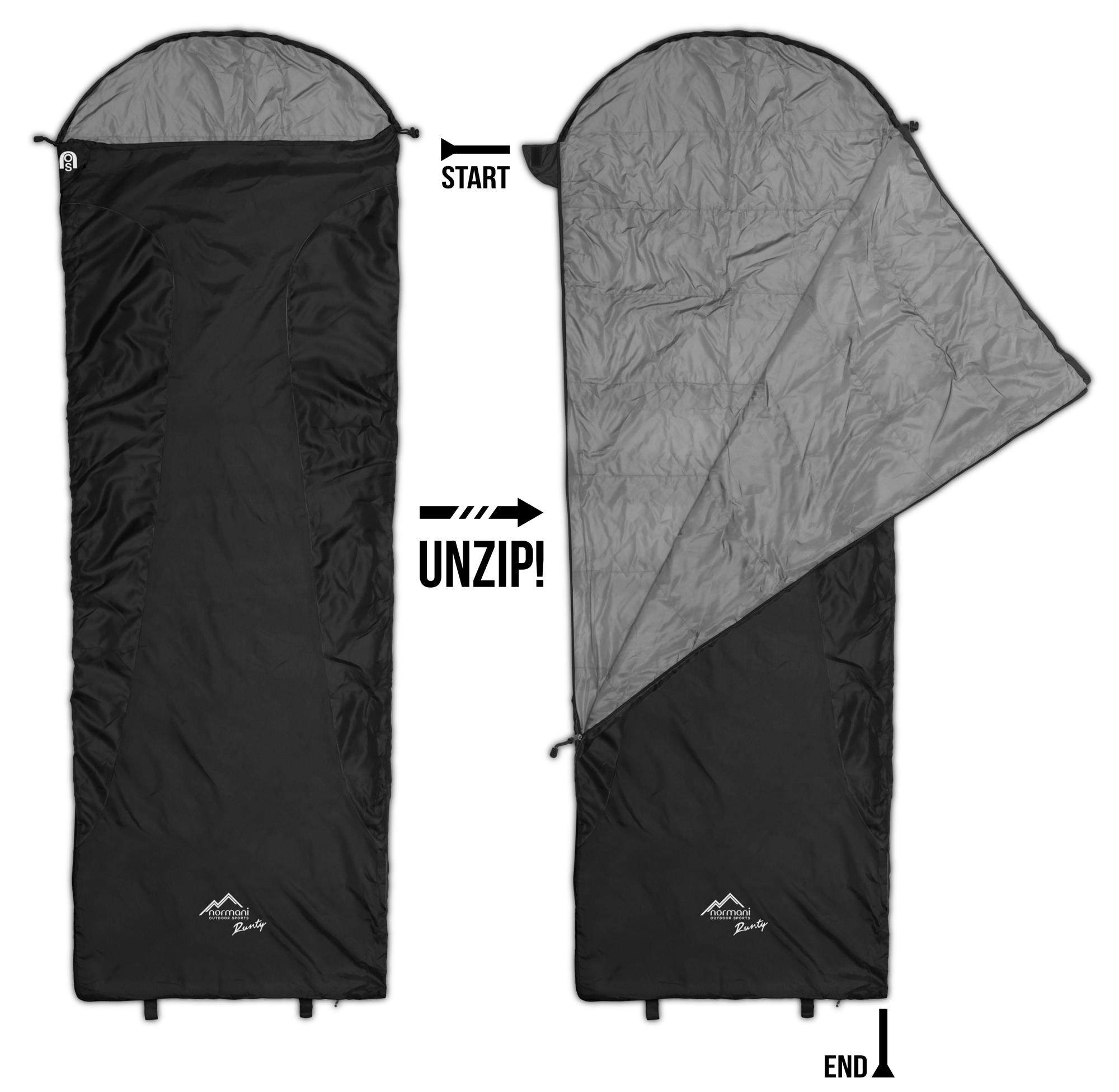 Ultraleichter Touren-Sommerschlafsack Deckenschlafsack nur 570g - Mini Packmaß 