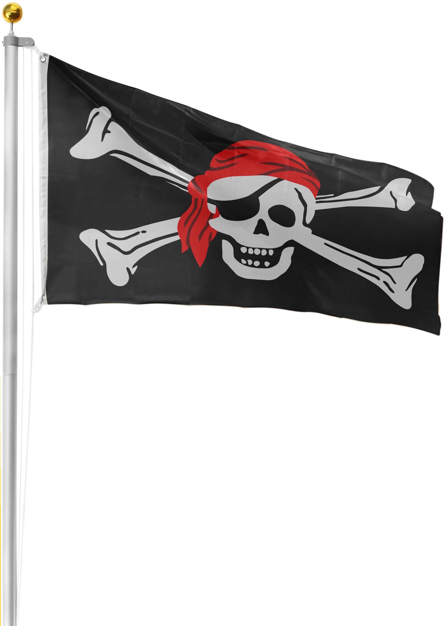 Fahnenmast inkl. Fahne (90 cm × 150 cm) und Bodenhülse Hissflagge Aluminiummast - Bild 138 von 151