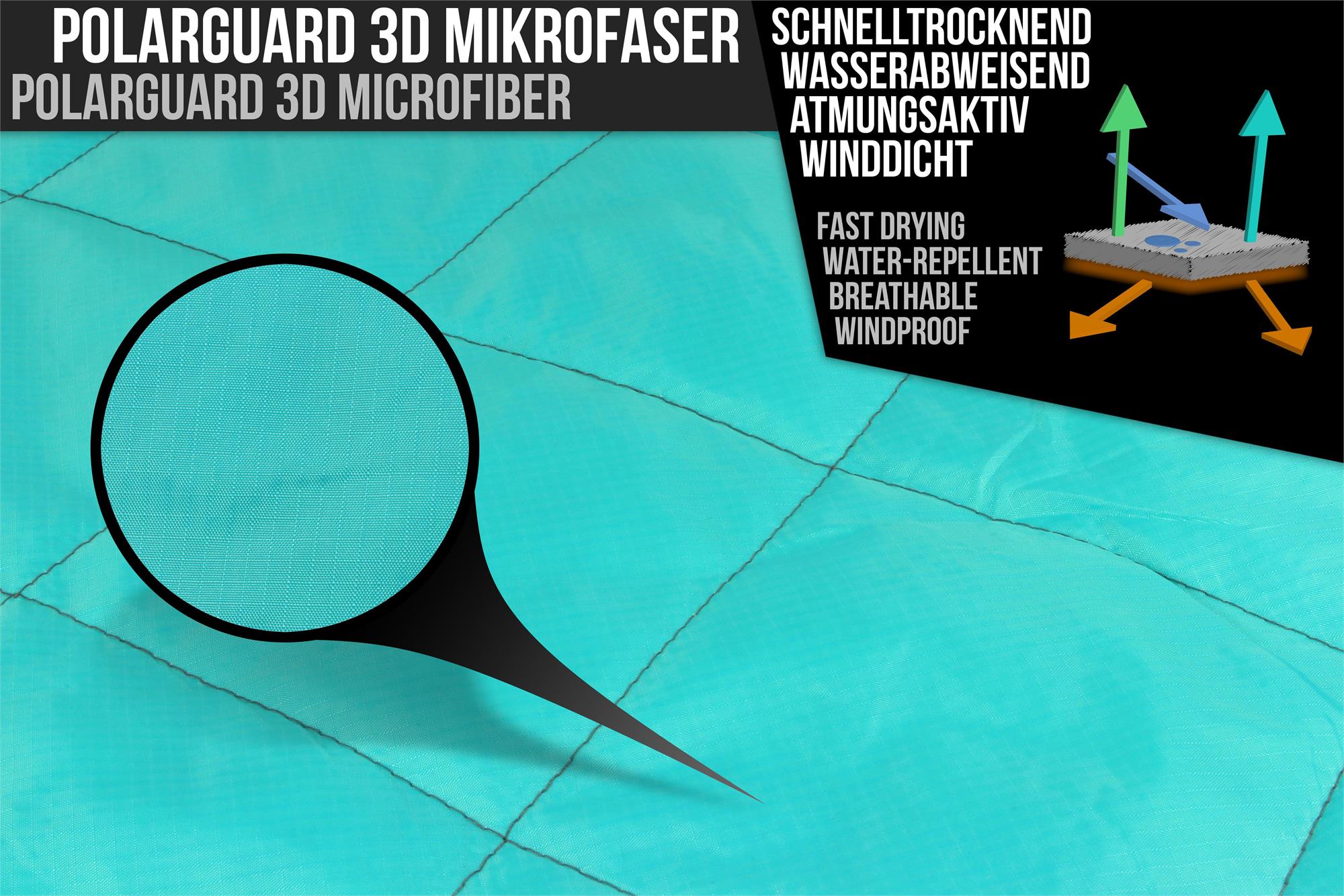 Miniaturansicht 29  - Mini Schlafsack wasserdicht -  SUPER KOMPAKT! 3D Mikrofaser Microtech mit Daunen