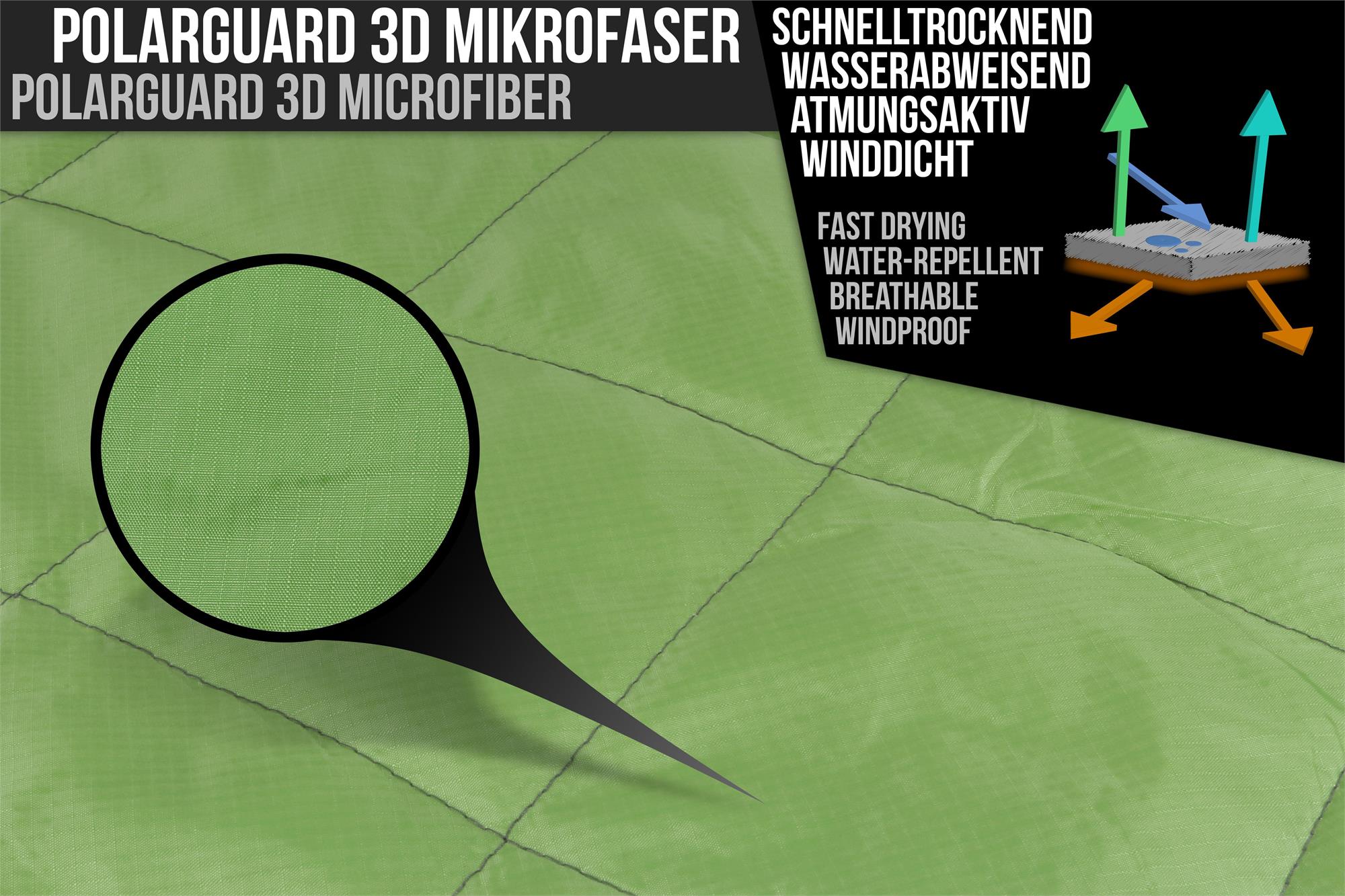 Miniaturansicht 53  - Mini Schlafsack wasserdicht -  SUPER KOMPAKT! 3D Mikrofaser Microtech mit Daunen