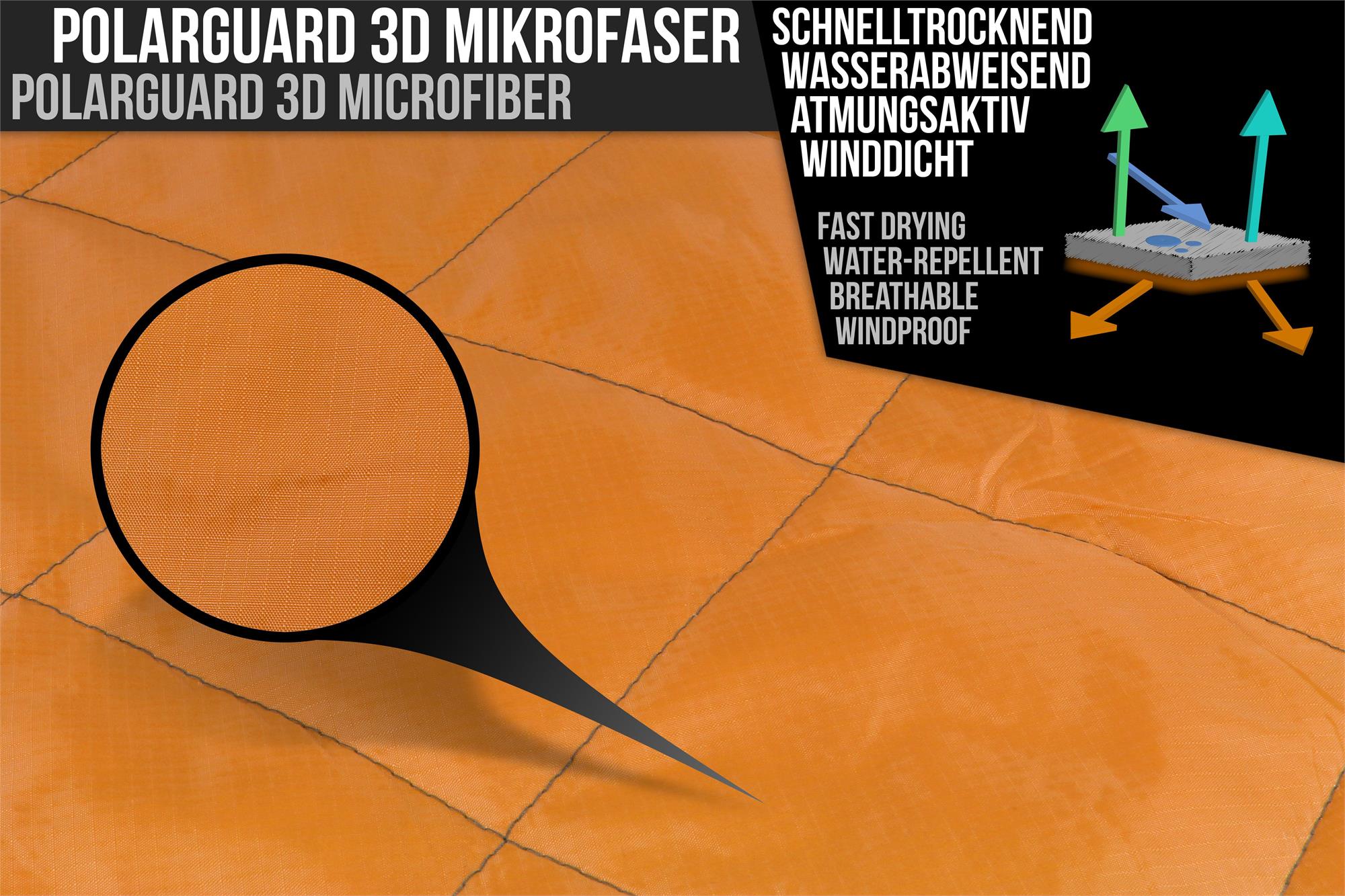 Miniaturansicht 37  - Mini Schlafsack wasserdicht -  SUPER KOMPAKT! 3D Mikrofaser Microtech mit Daunen