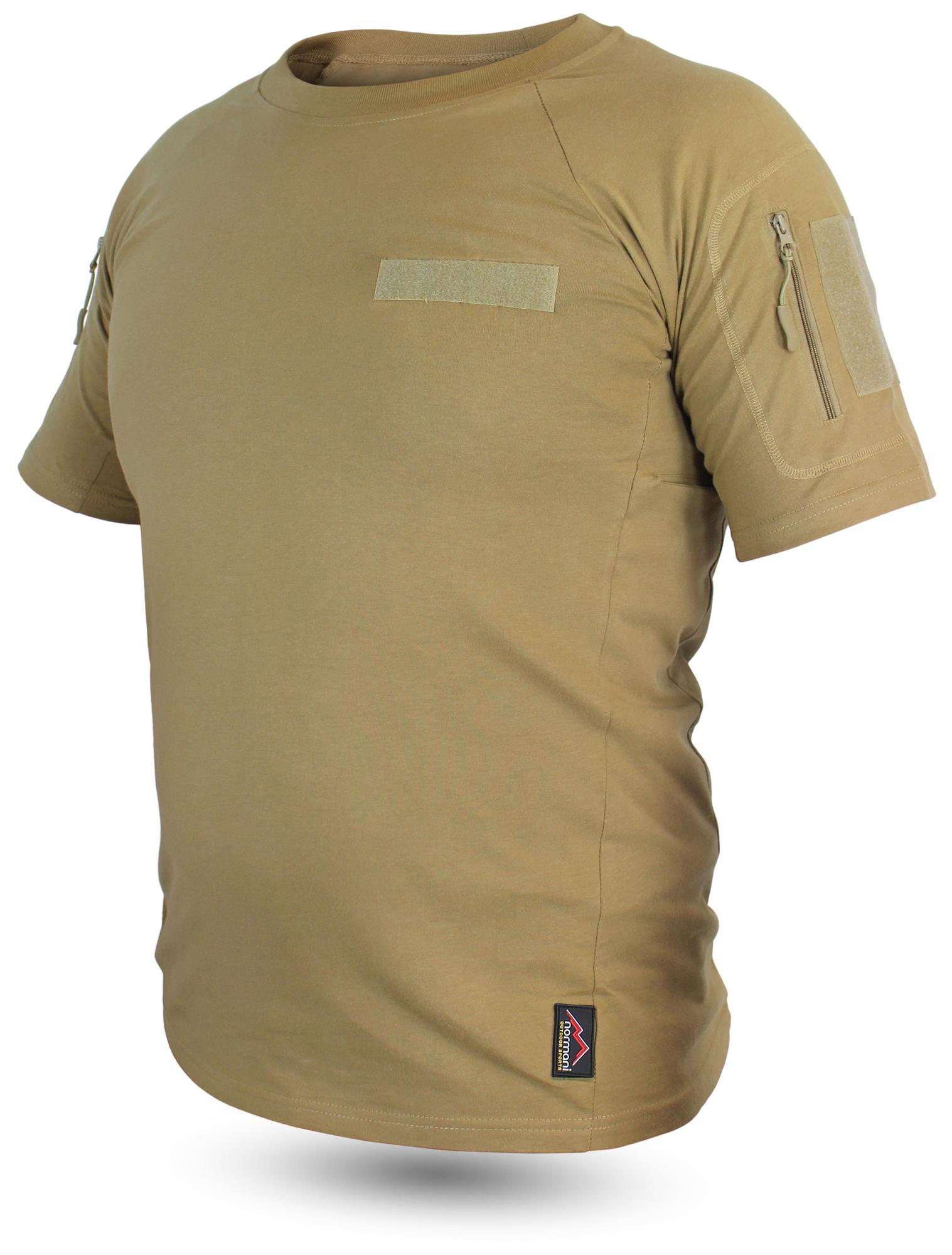 Herren Tactical Einsatz T Shirt BDU Kampfshirt Kurzarm Sommer Shirt mit Patches