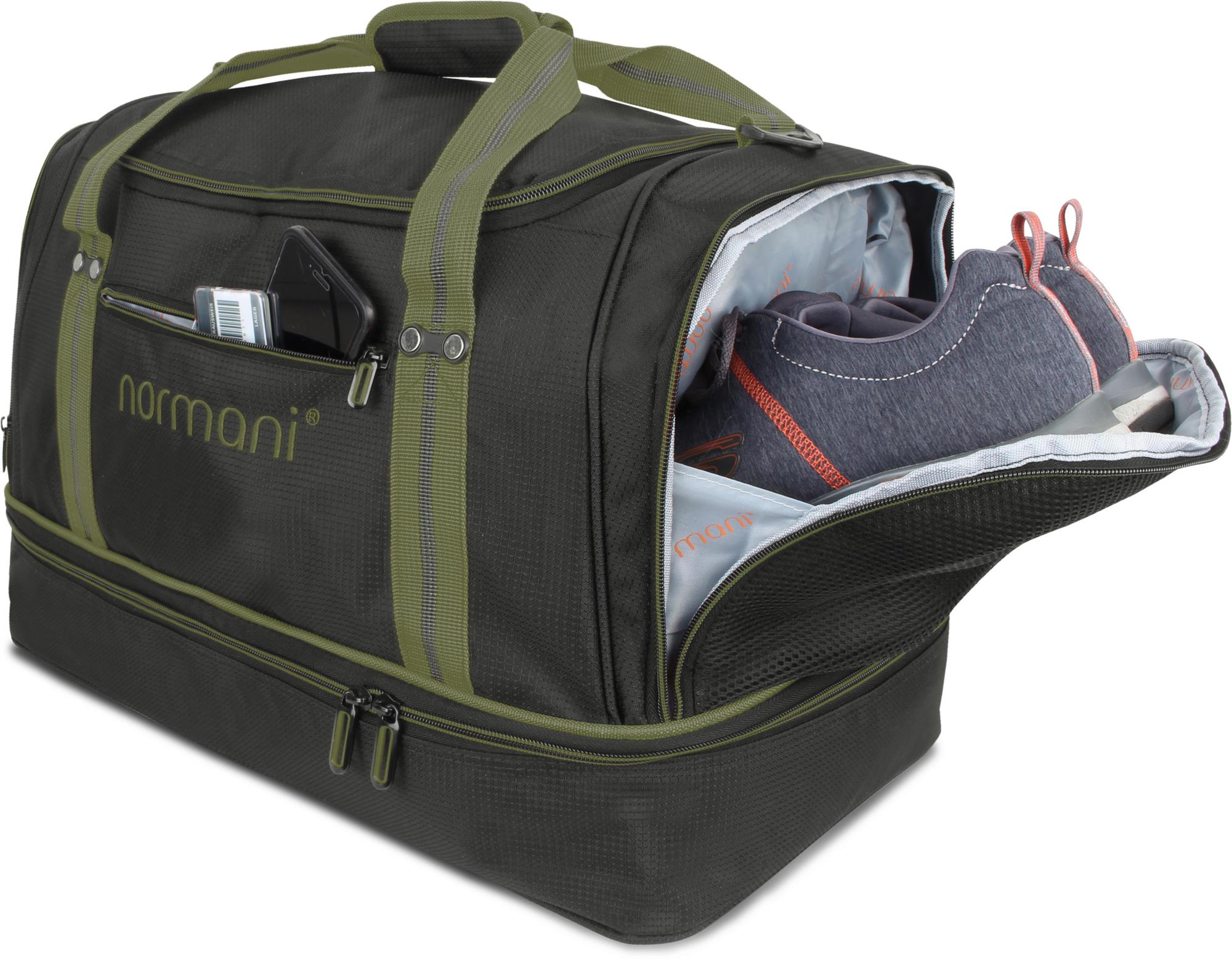 Reisetasche mit Rucksackfunktion und Nassfach / Schuhfach 58 Liter Sporttasche - Bild 43 von 54