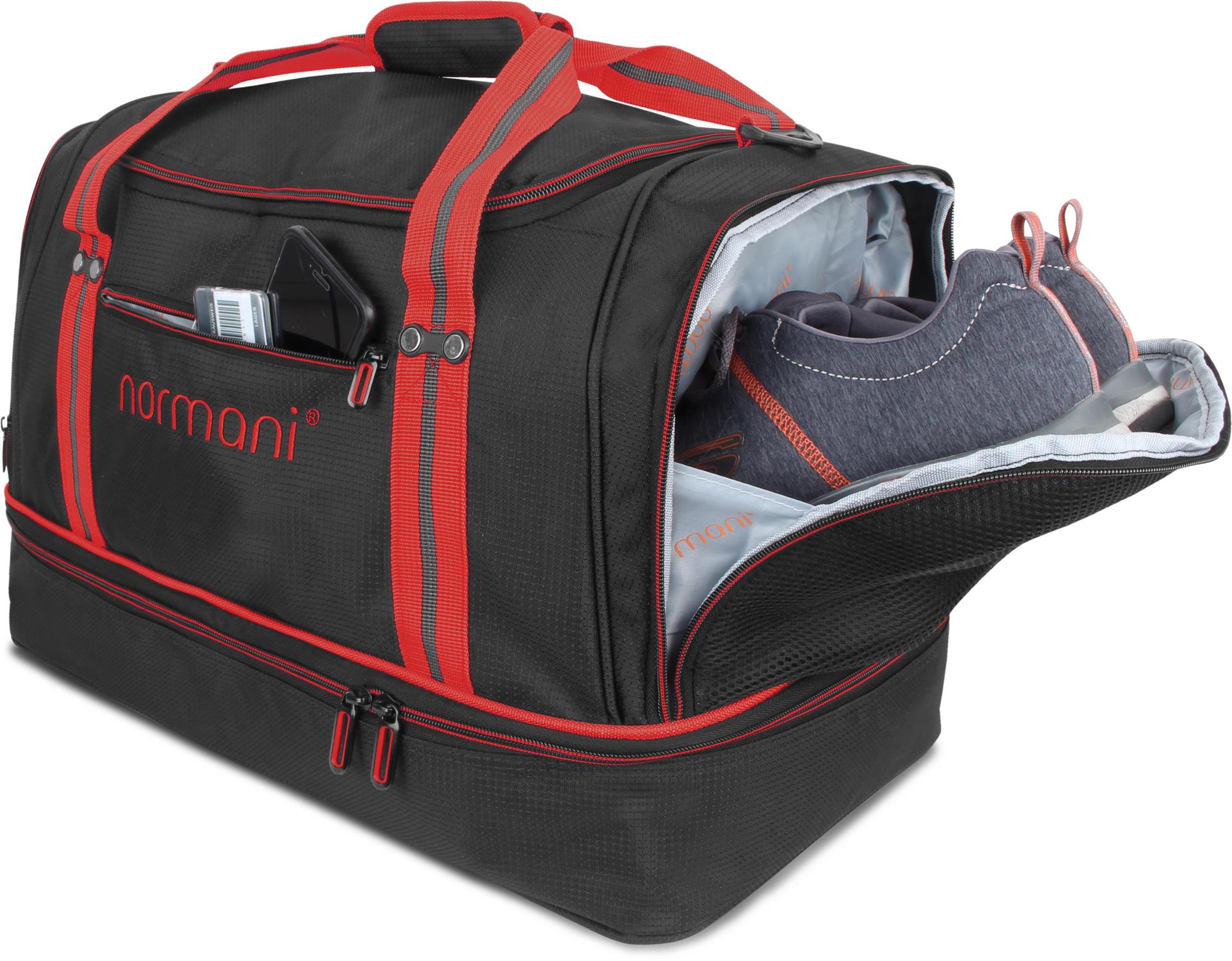 Reisetasche mit Rucksackfunktion und Nassfach / Schuhfach 58 Liter Sporttasche - Bild 20 von 54