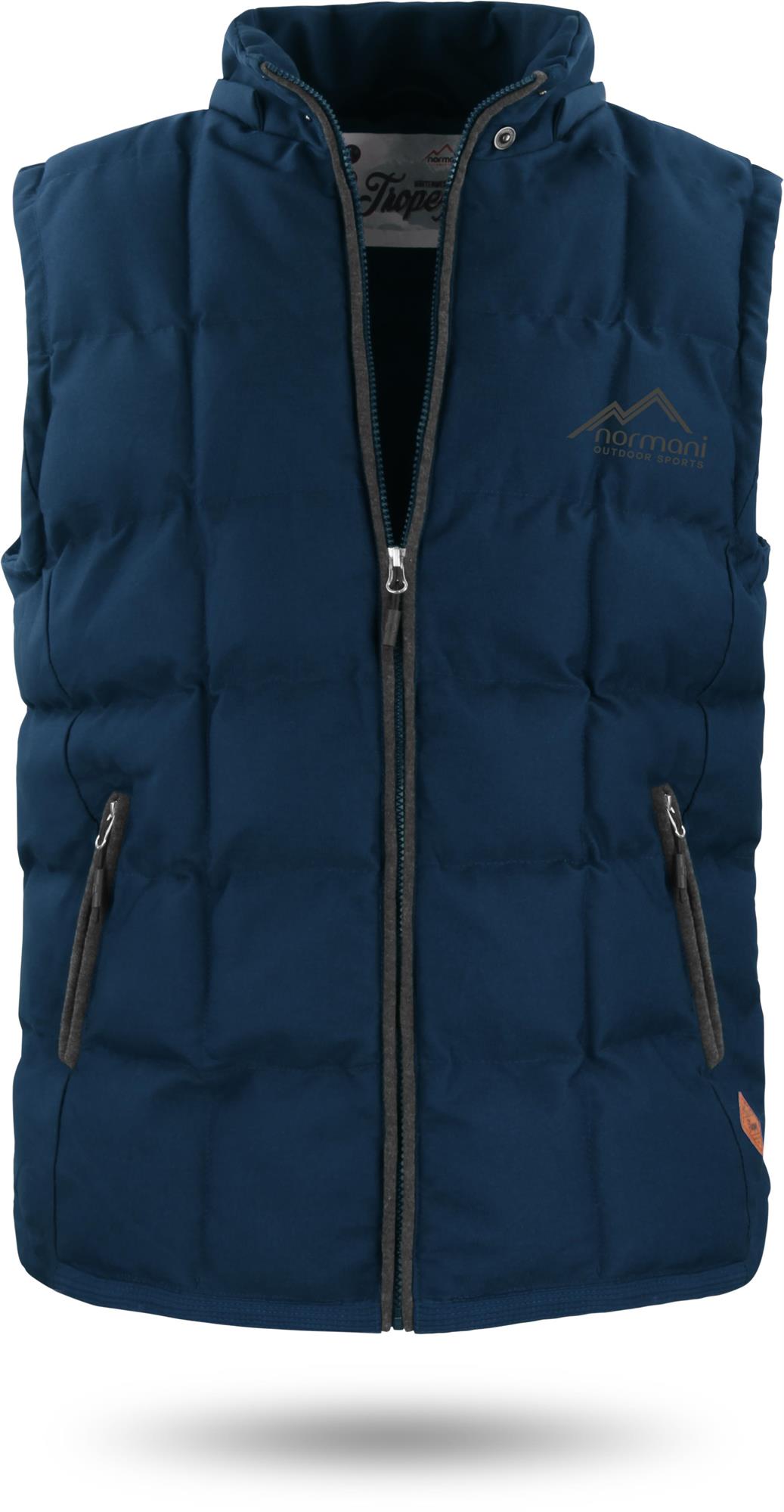 Wattierte Steppweste Bodywarmer - 100 Winddichte Outdoor Winterweste mit Kapuze