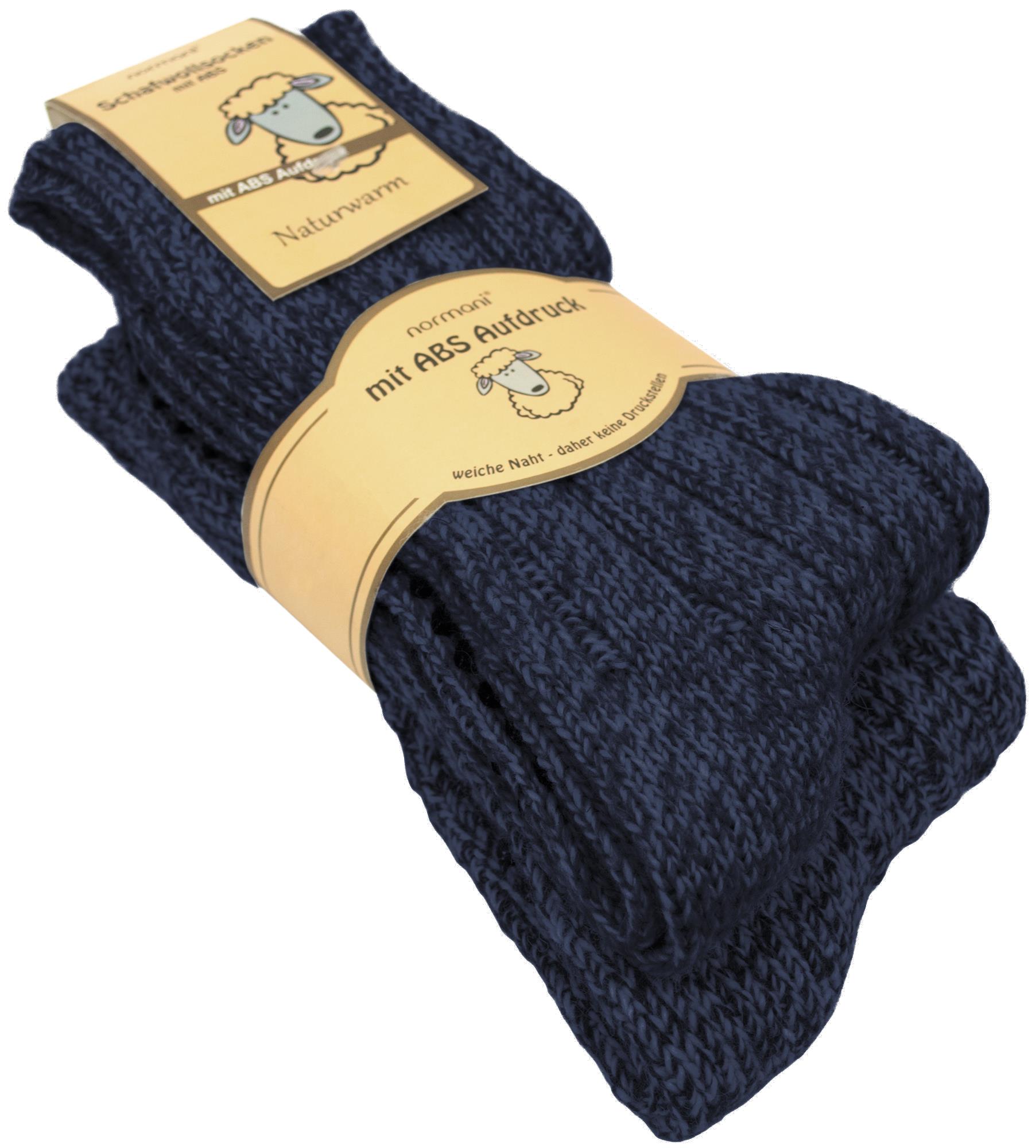 2 Paar normani® Norweger-ABS-Socken mit Schafwolle Noppensocken Homesocks - Bild 9 von 12