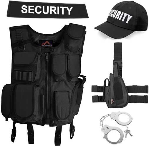 SWAT, SECURITY, POLICE Uniform Outfit Karneval-Verkleidung Kostüm Fasching Party - Foto 18 di 45