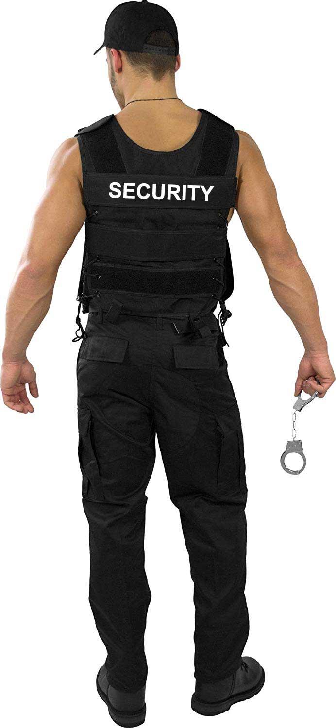 Fashing Kostüm POLICE, SWAT, SECURITY Weste Patch Beinholster Cap Handschellen - Bild 12 von 23