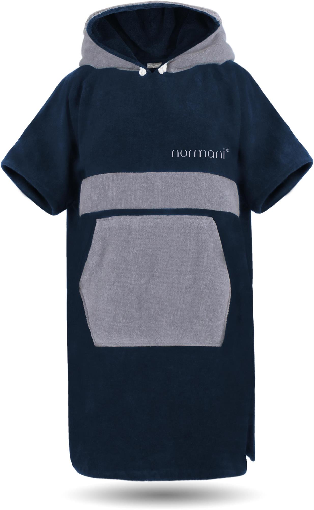Surfer Poncho - Baumwoll Bademantel mit Kapuze - Strandumkleide Umziehhilfe - Bild 22 von 49