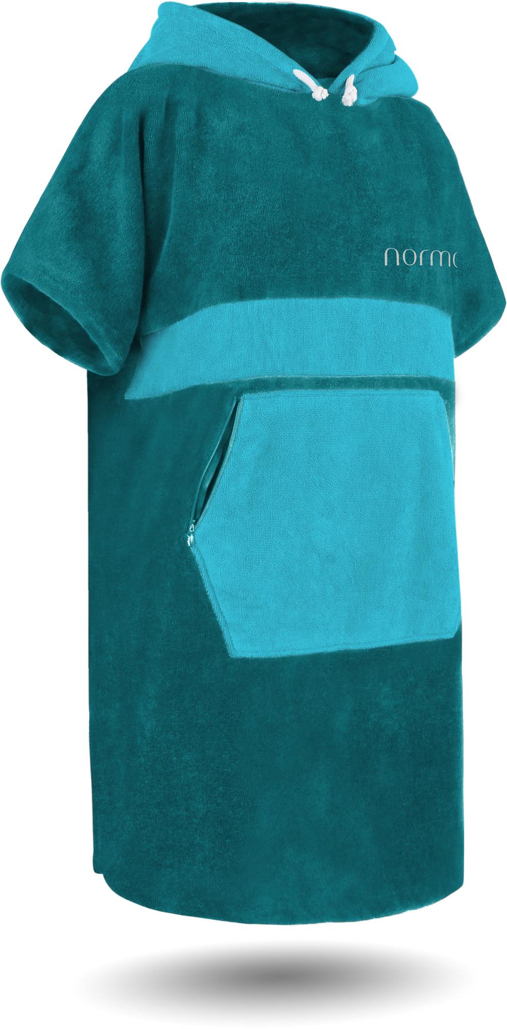 Surfer Poncho - Baumwoll Bademantel mit Kapuze - Strandumkleide Umziehhilfe - Bild 16 von 49