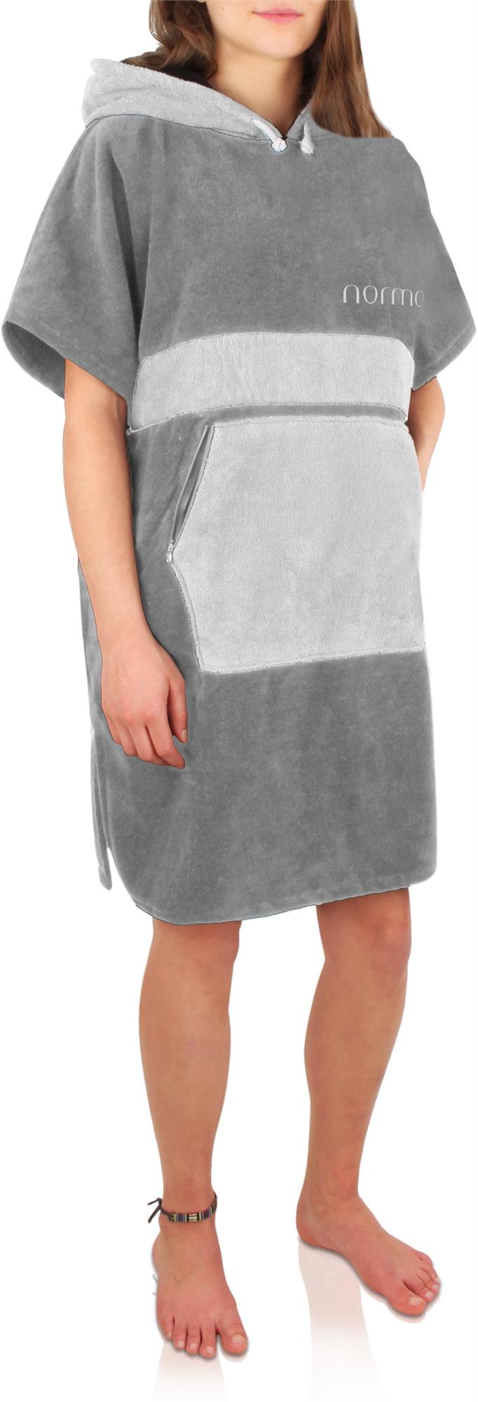 Surfer Poncho - Baumwoll Bademantel mit Kapuze - Strandumkleide Umziehhilfe - Bild 10 von 49