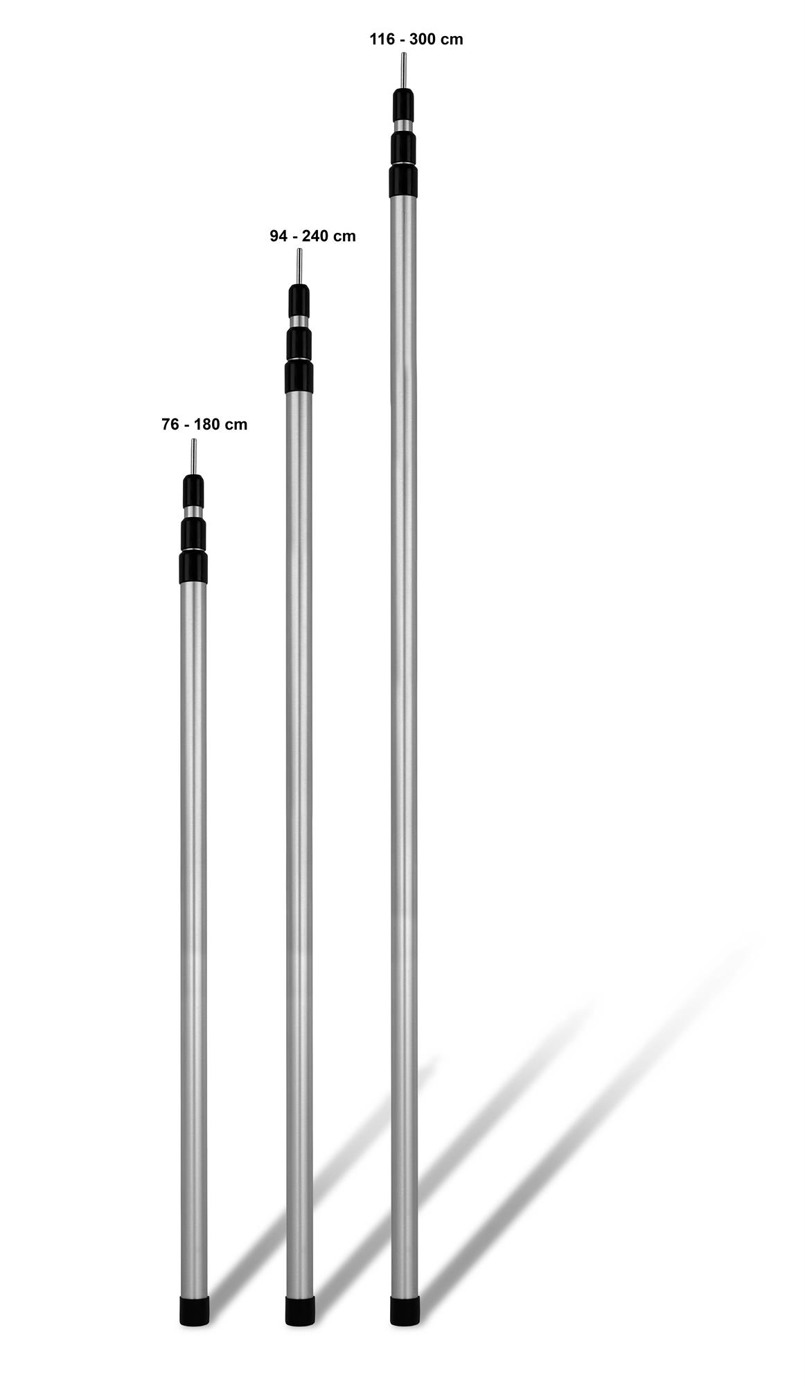 thumbnail 15  - Telescopic Rods 4,5 and 6 piece Tent Poles tarpstangen Stand Bars 6061 Alu