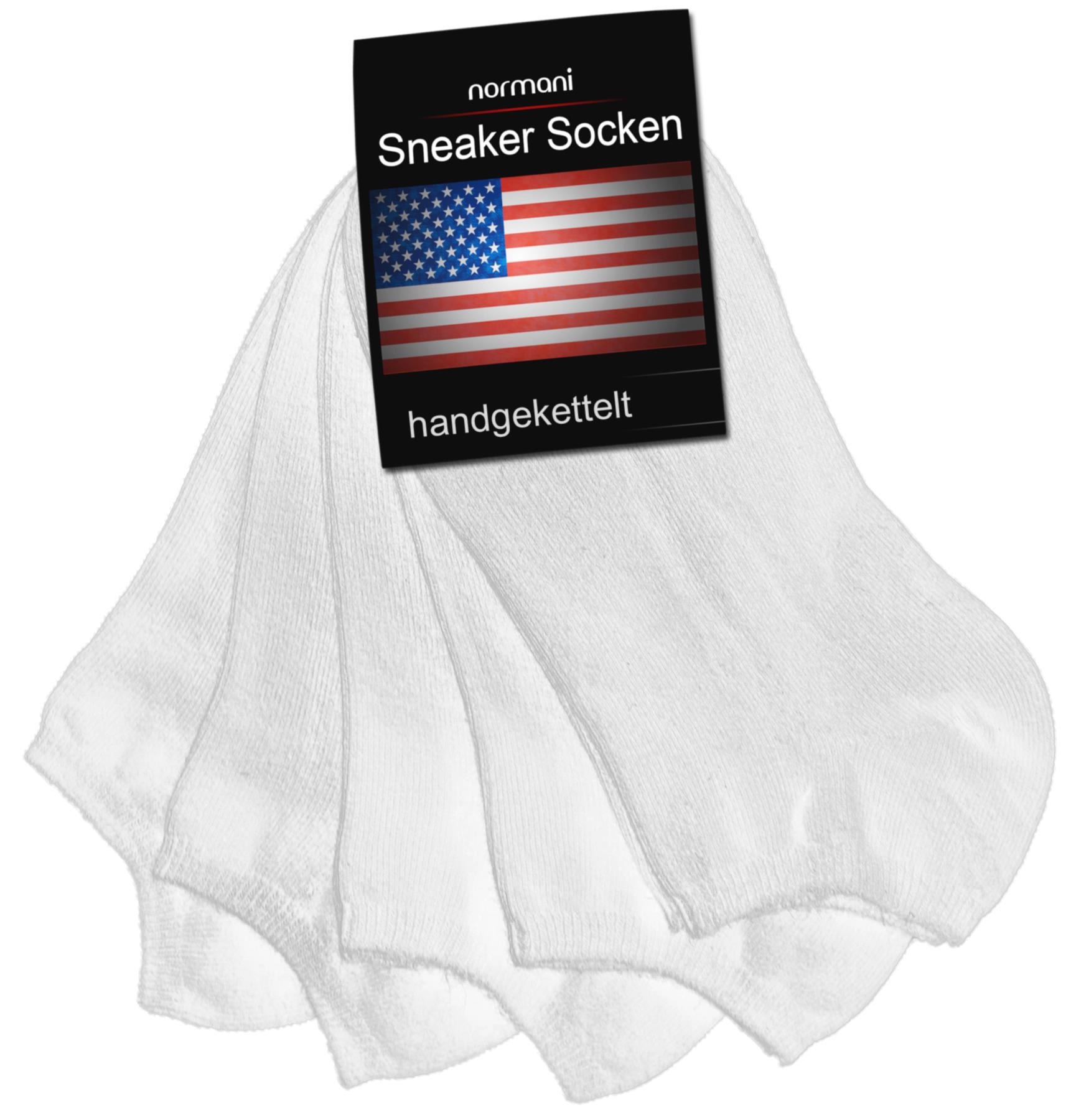 10 Paar normani® American Sneaker Socken Sneaker Freizeit socken Gr.35-50 - Bild 10 von 41