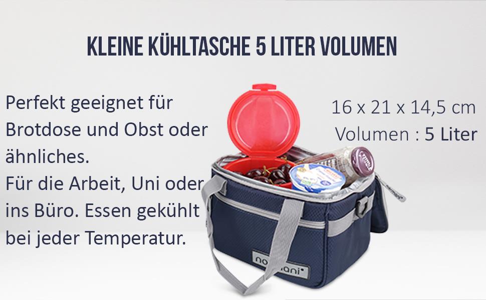 Kühltaschen 3er-Set 18 und 30 Liter Kühlbox Picknicktaschen Einkaufstasche 5 