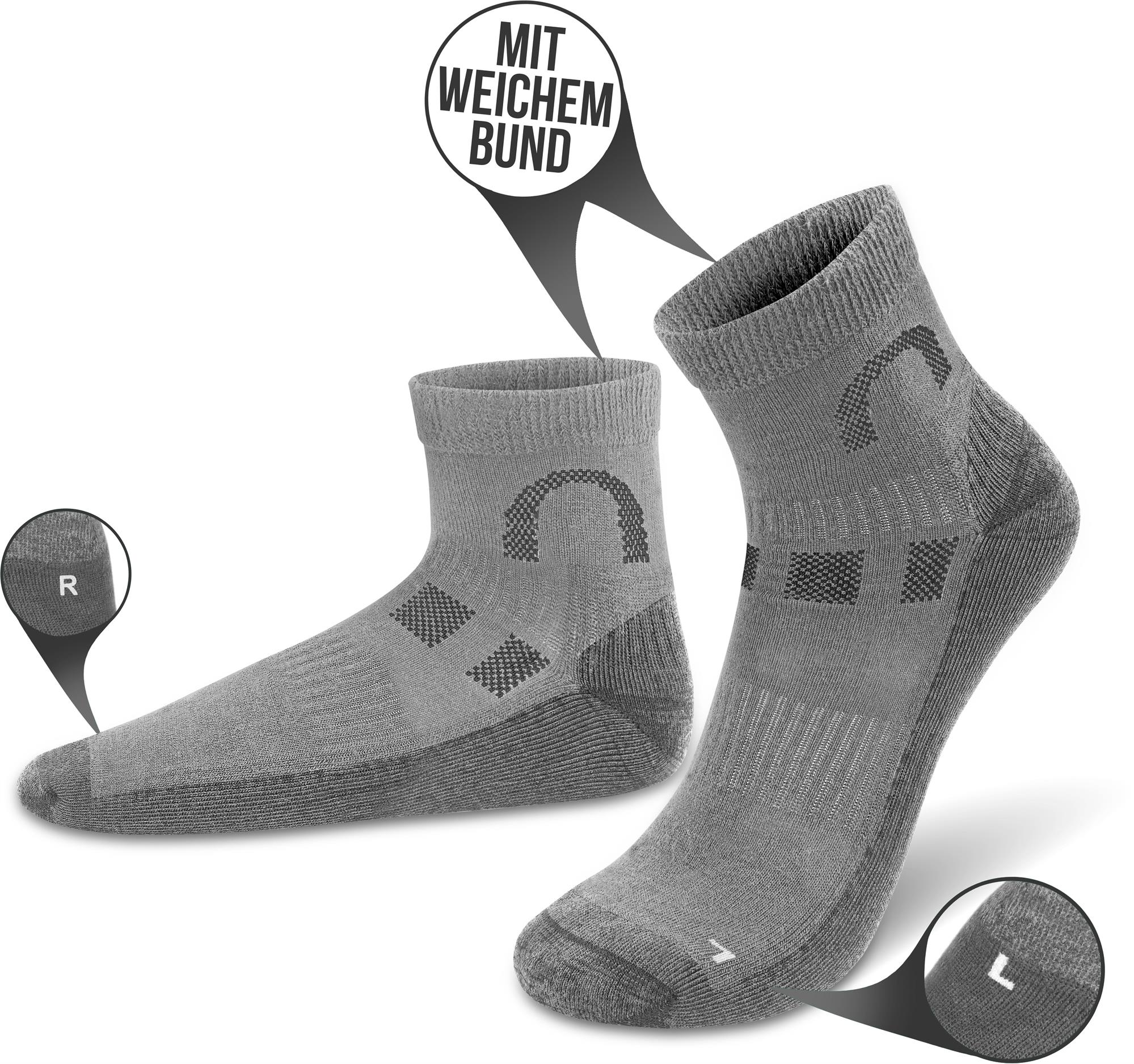 2 Paar Merino-Kurzschaft Trekking Outdoor Angeln kurze Socken (Merinowolle) - Bild 8 von 11