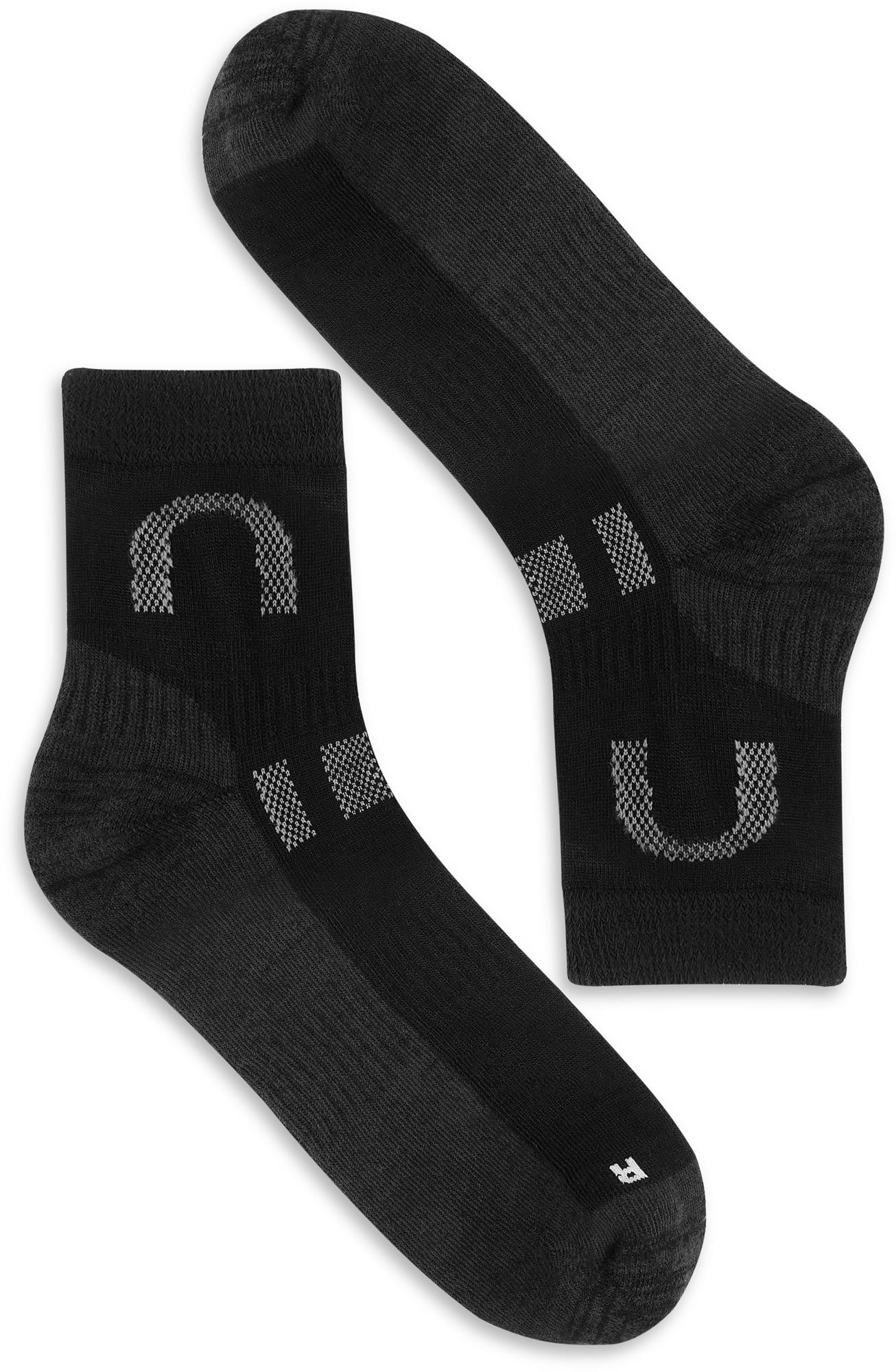 2 Paar Merino-Kurzschaft Trekking Outdoor Angeln kurze Socken (Merinowolle)