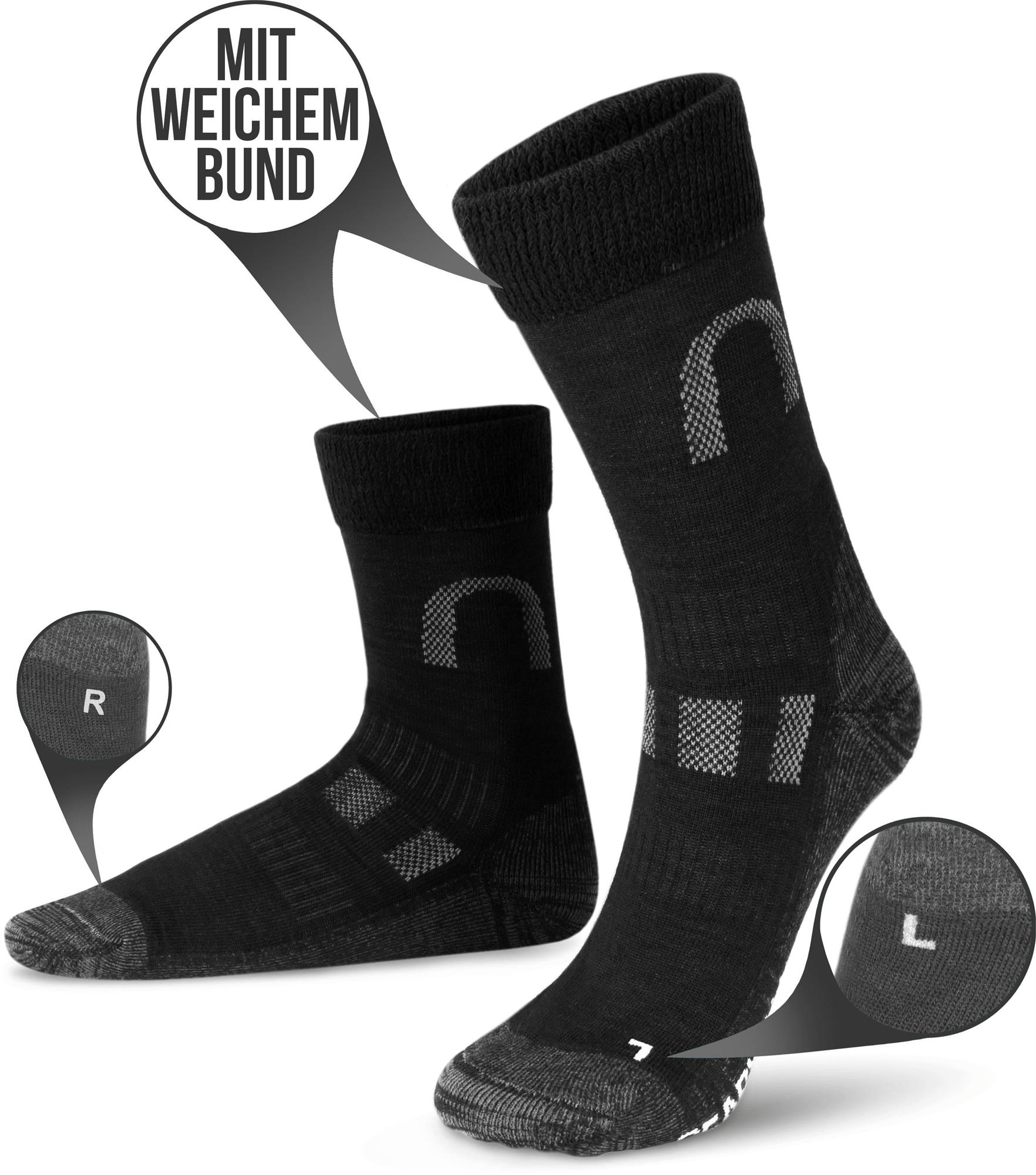 2 Paar Merinowollsocken – Wandersocken & Trekkingsocken, Temperaturregulierend - Bild 16 von 16