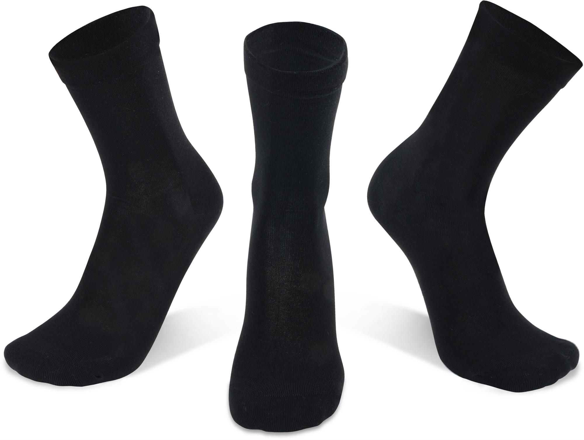 6 Bambus-Socken mit extra weichem Komfortbund für Diabetiker ohne Gummibund