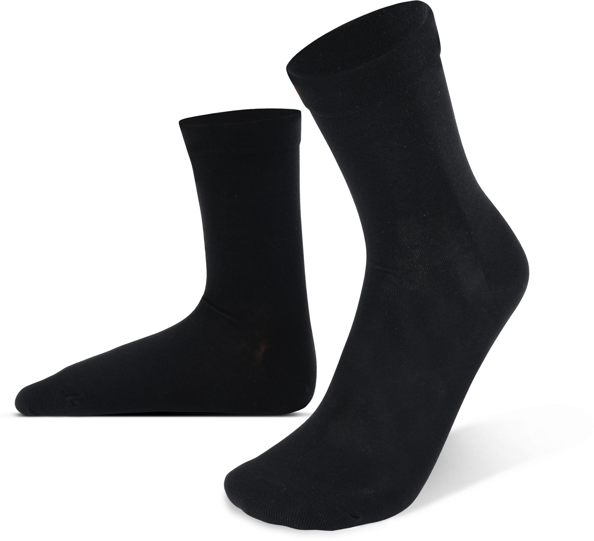 6 Bambus-Socken mit extra weichem Komfortbund für Diabetiker ohne Gummibund